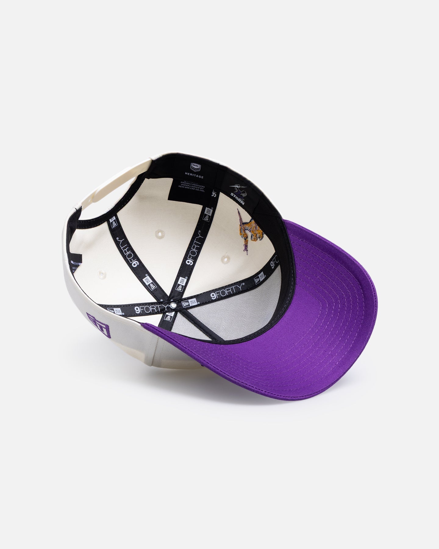 New Era Melbourne Storm 'Chrome Script' 9FORTY A-Frame Snapback Official Team Colour