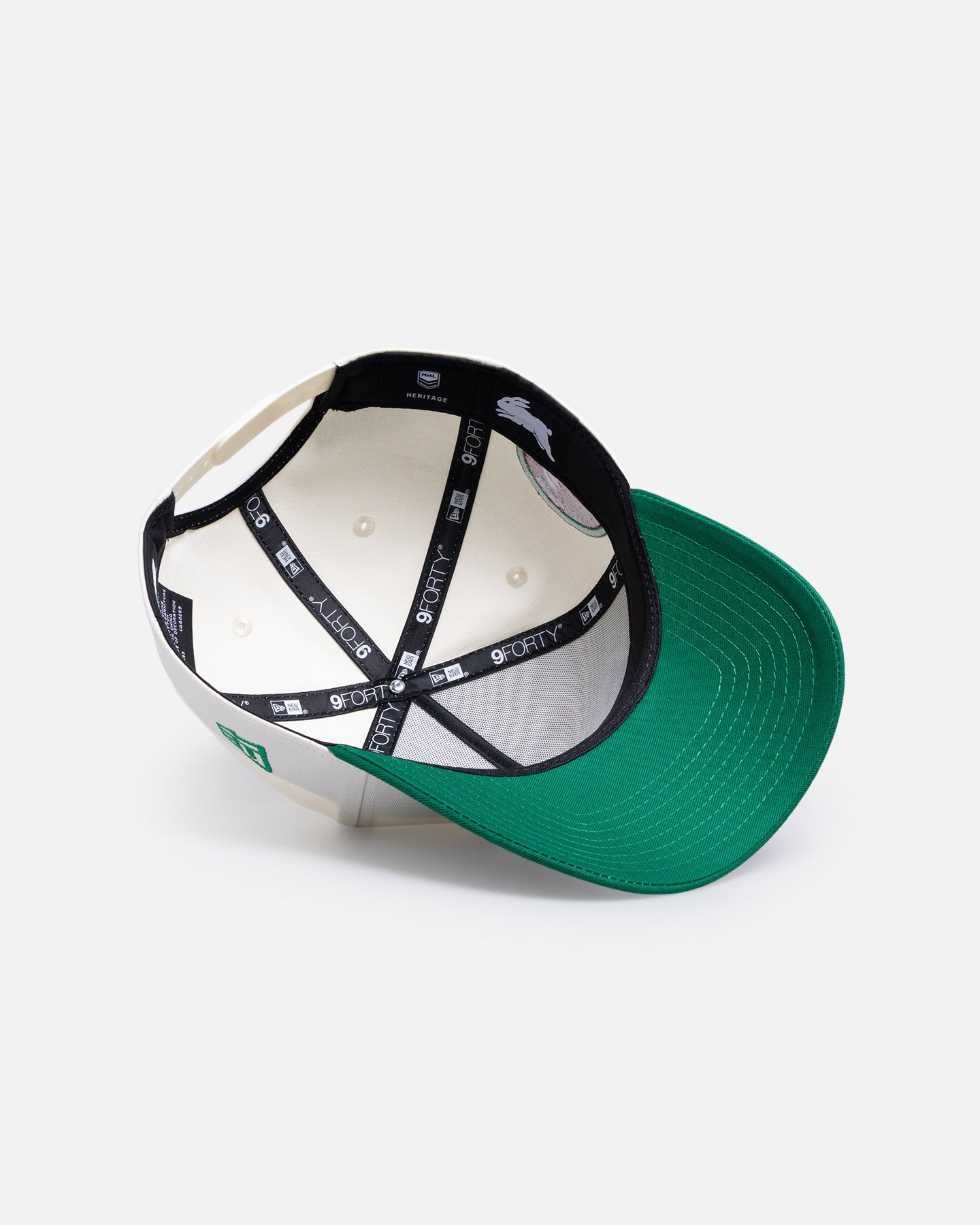 New Era South Sydney Rabbitohs 'Chrome Script' 9FORTY A-Frame Snapback Official Team Colour