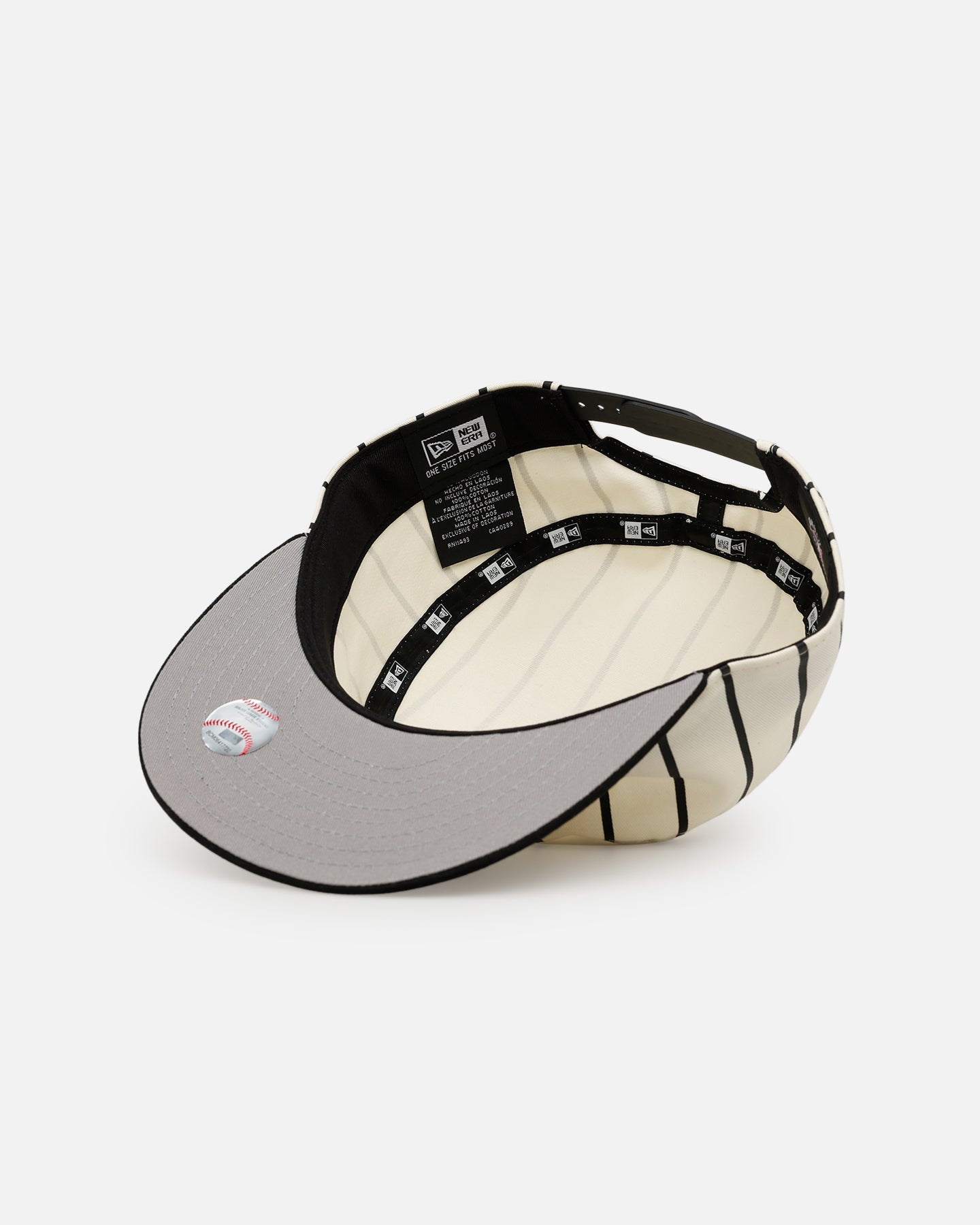 New Era Los Angeles Dodgers 'Pinstripe' Painter Snapback Chrome/Black