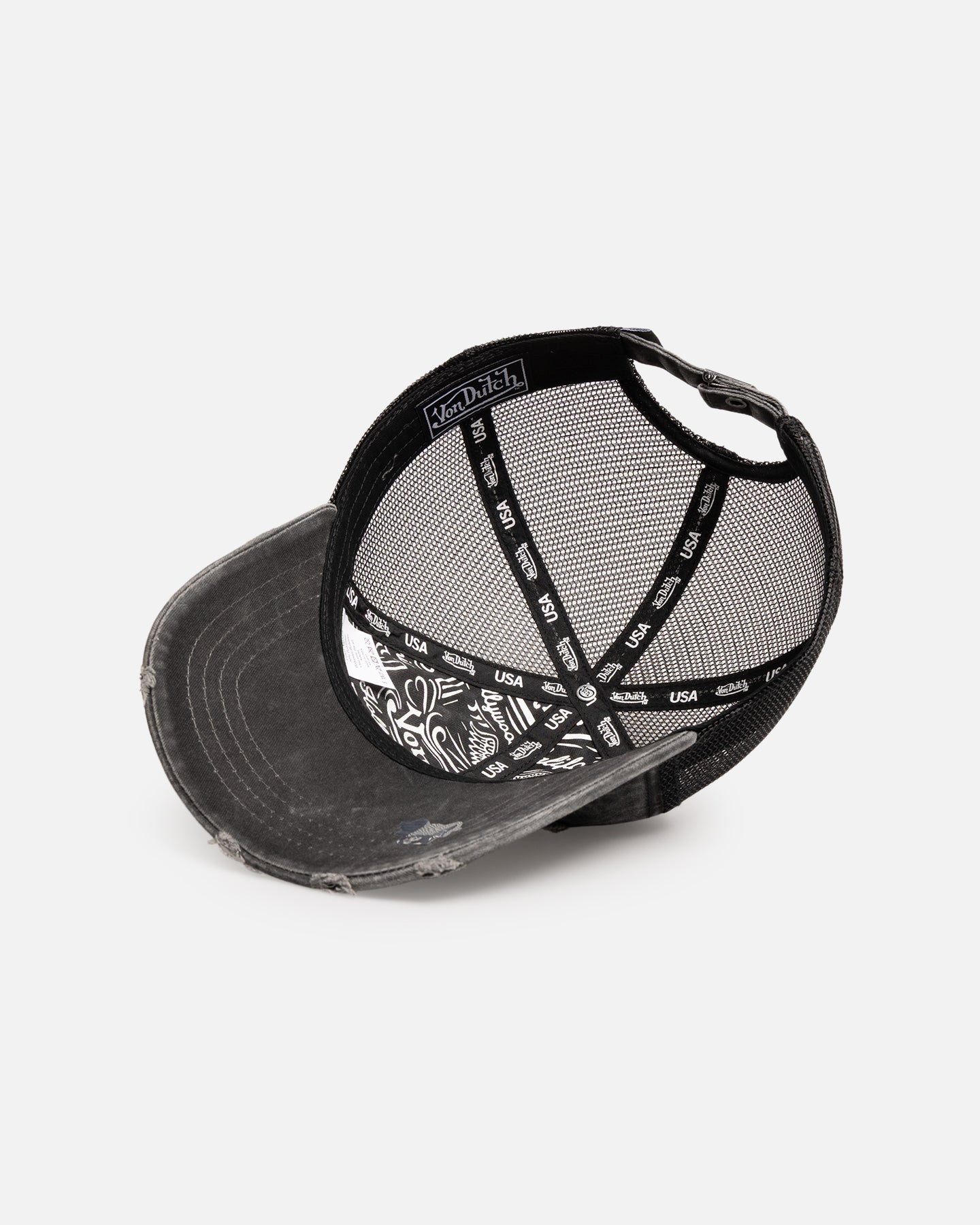 Von Dutch Japanese Script Trucker Strapback Black