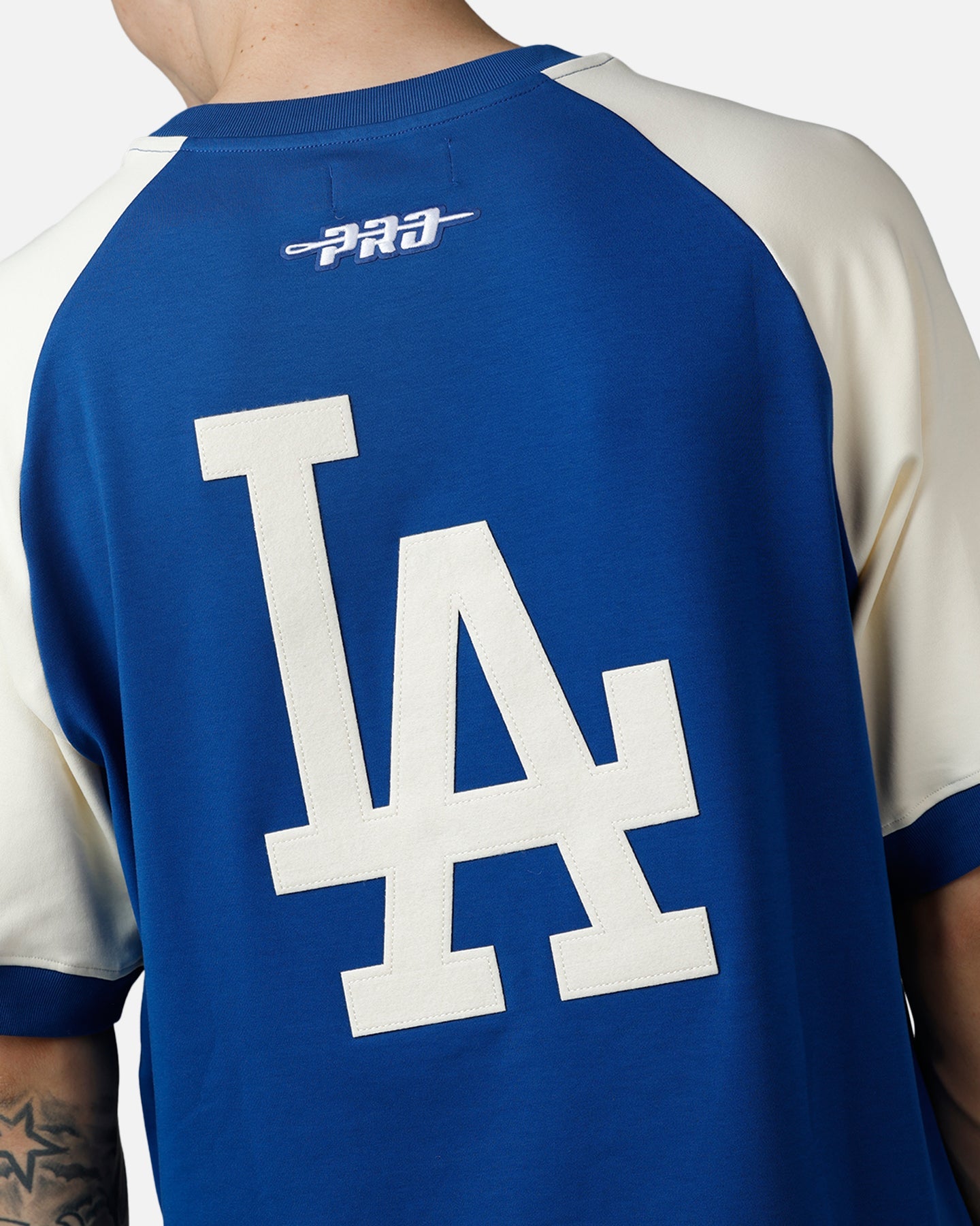 Pro Standard Los Angeles Dodgers Double Knit Raglan T-Shirt Blue