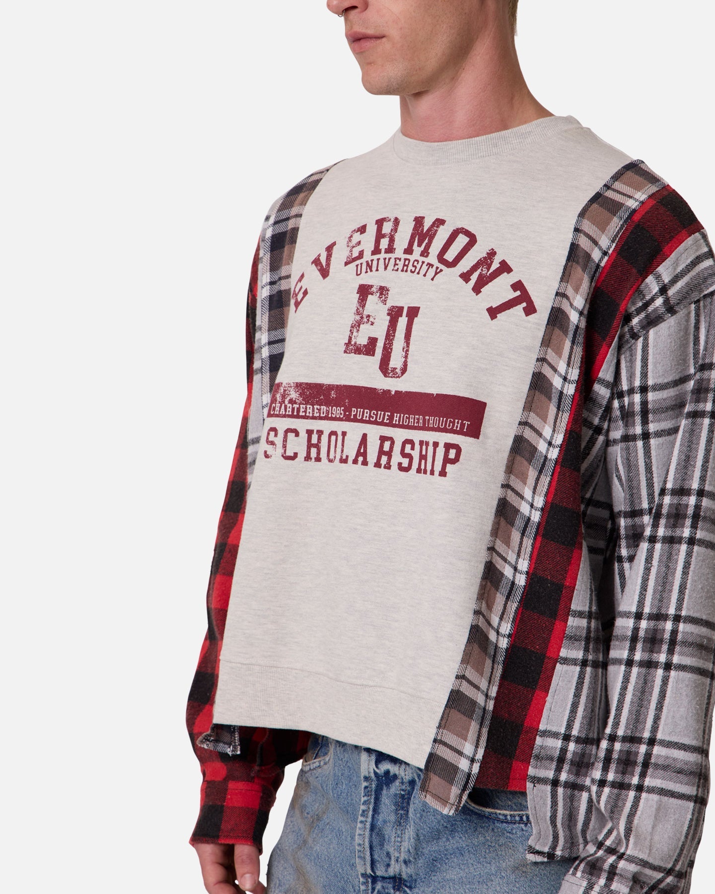 MNML Panelled Flannel Shirt Multi