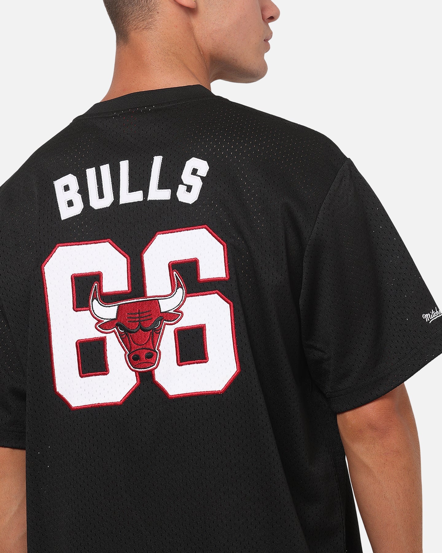 Mitchell & Ness Chicago Bulls Basketball Mesh T-Shirt Black