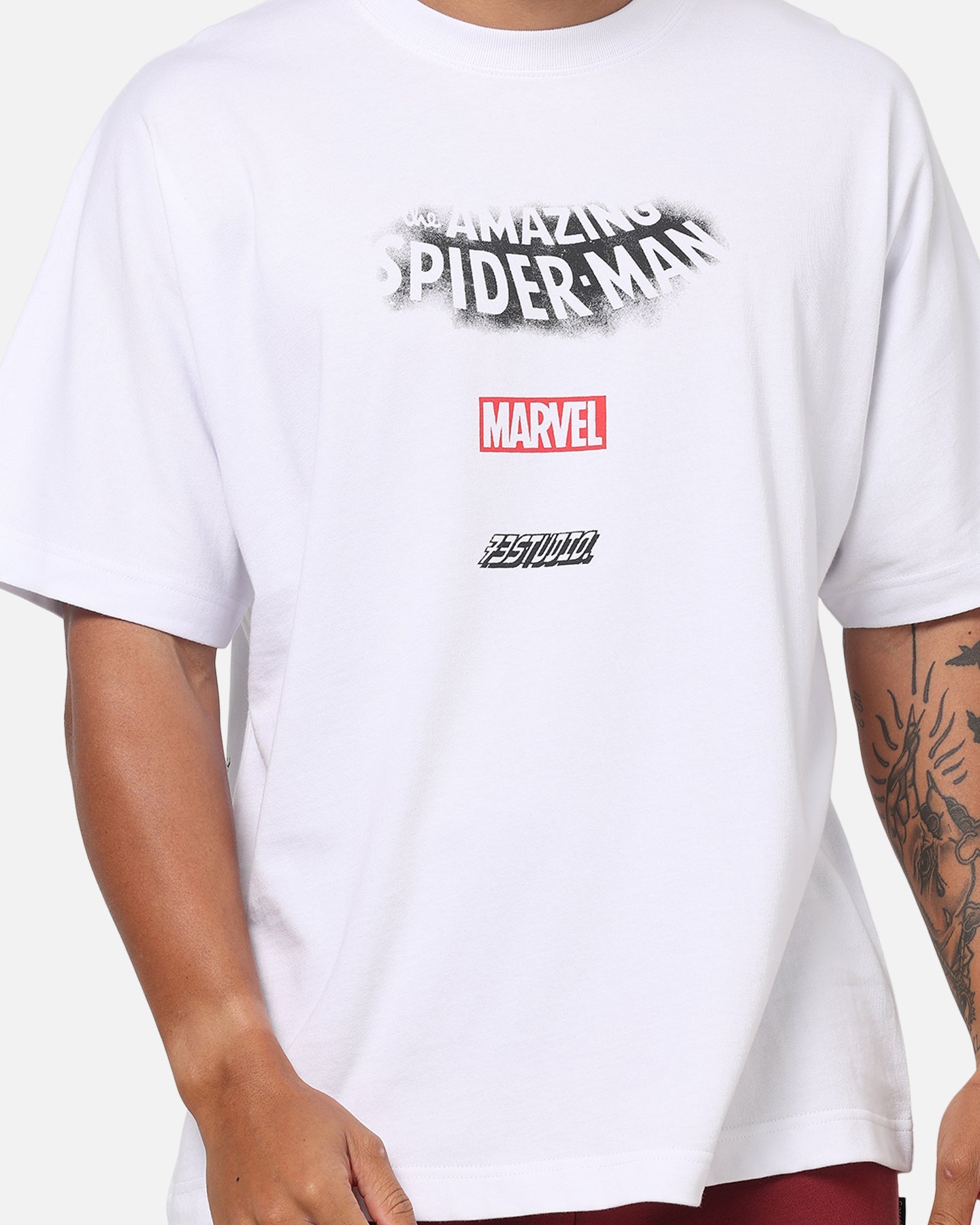 73Studio Marvel Spider-Man All Over Print T-Shirt White