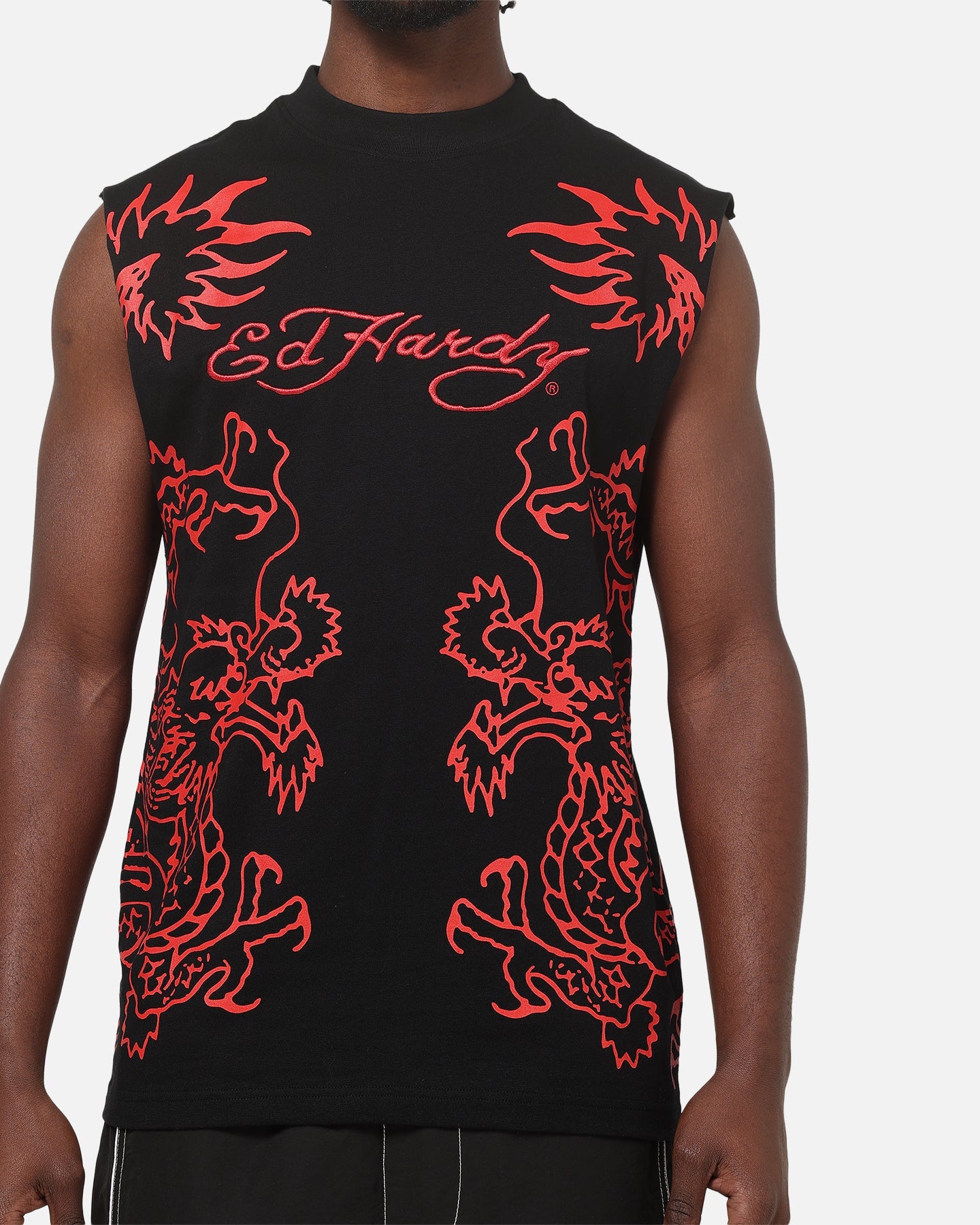 Ed Hardy Dragon Muscle T-Shirt Black