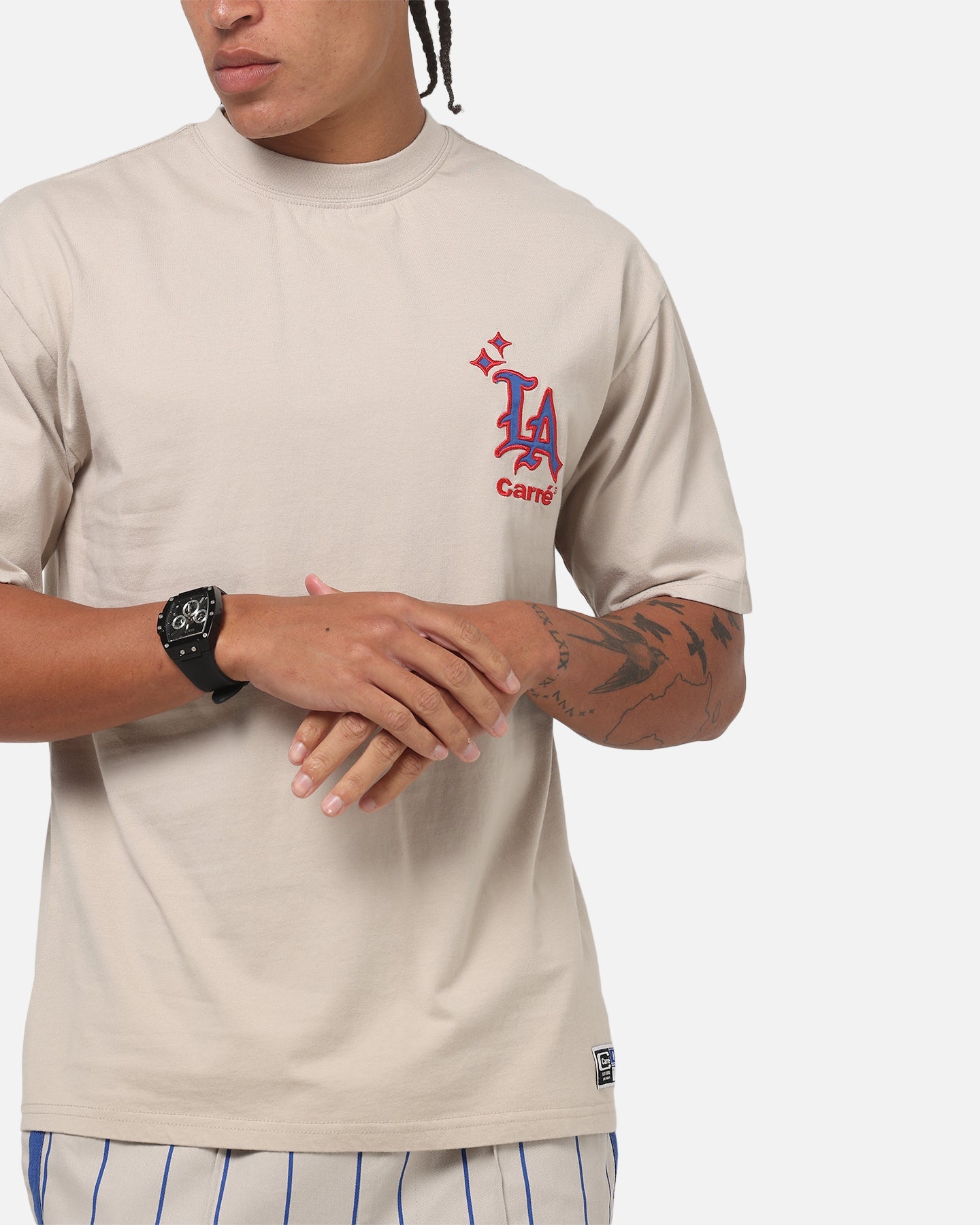 Carre Los Angeles City Series Heavyweight T-Shirt Grey/Blue