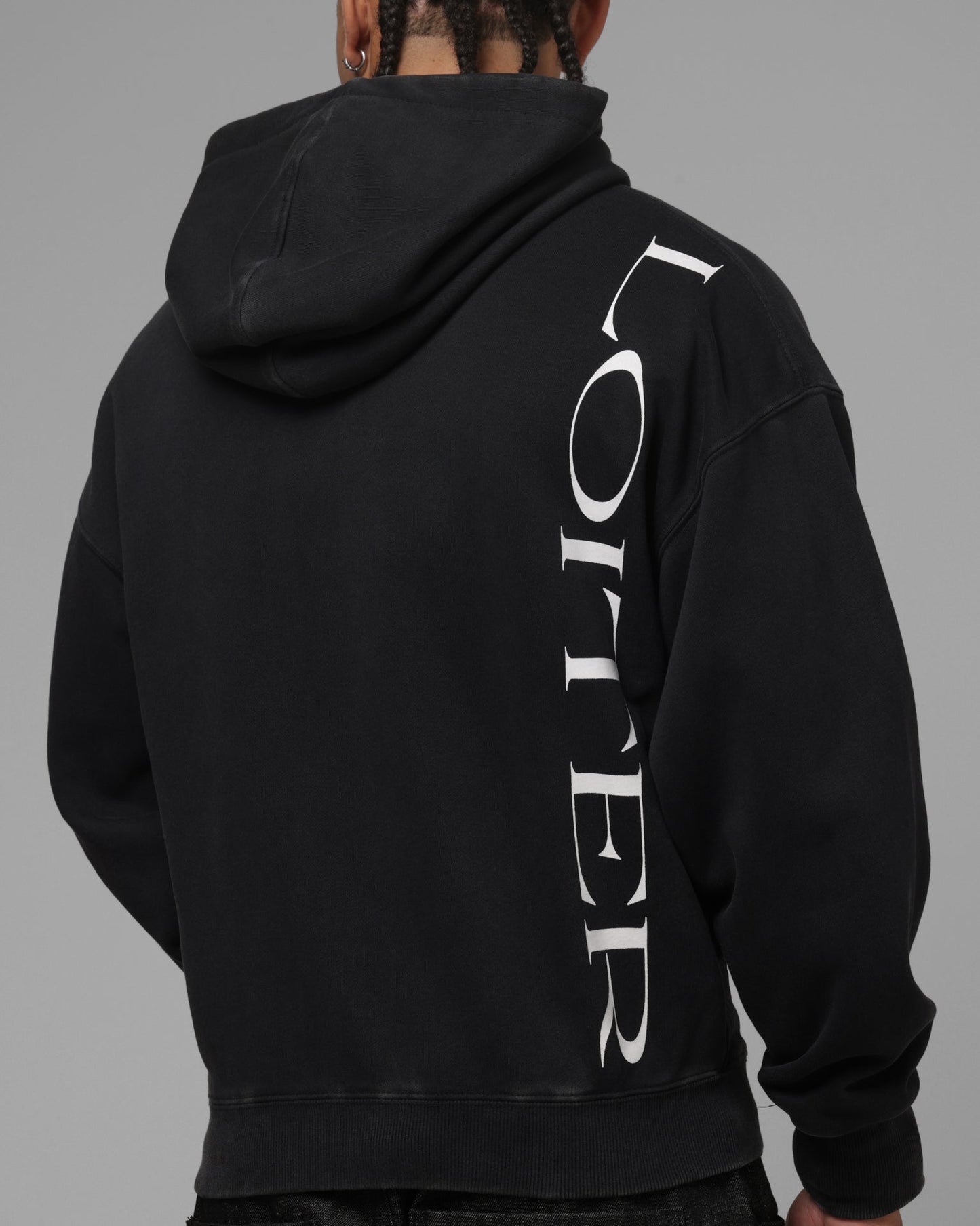 Loiter Spectre Zip Hoodie Black