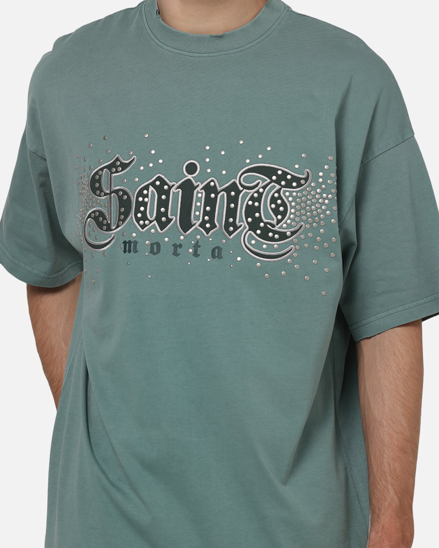 AVILA Saint Morta Medievil Boxy T-Shirt Washed Green