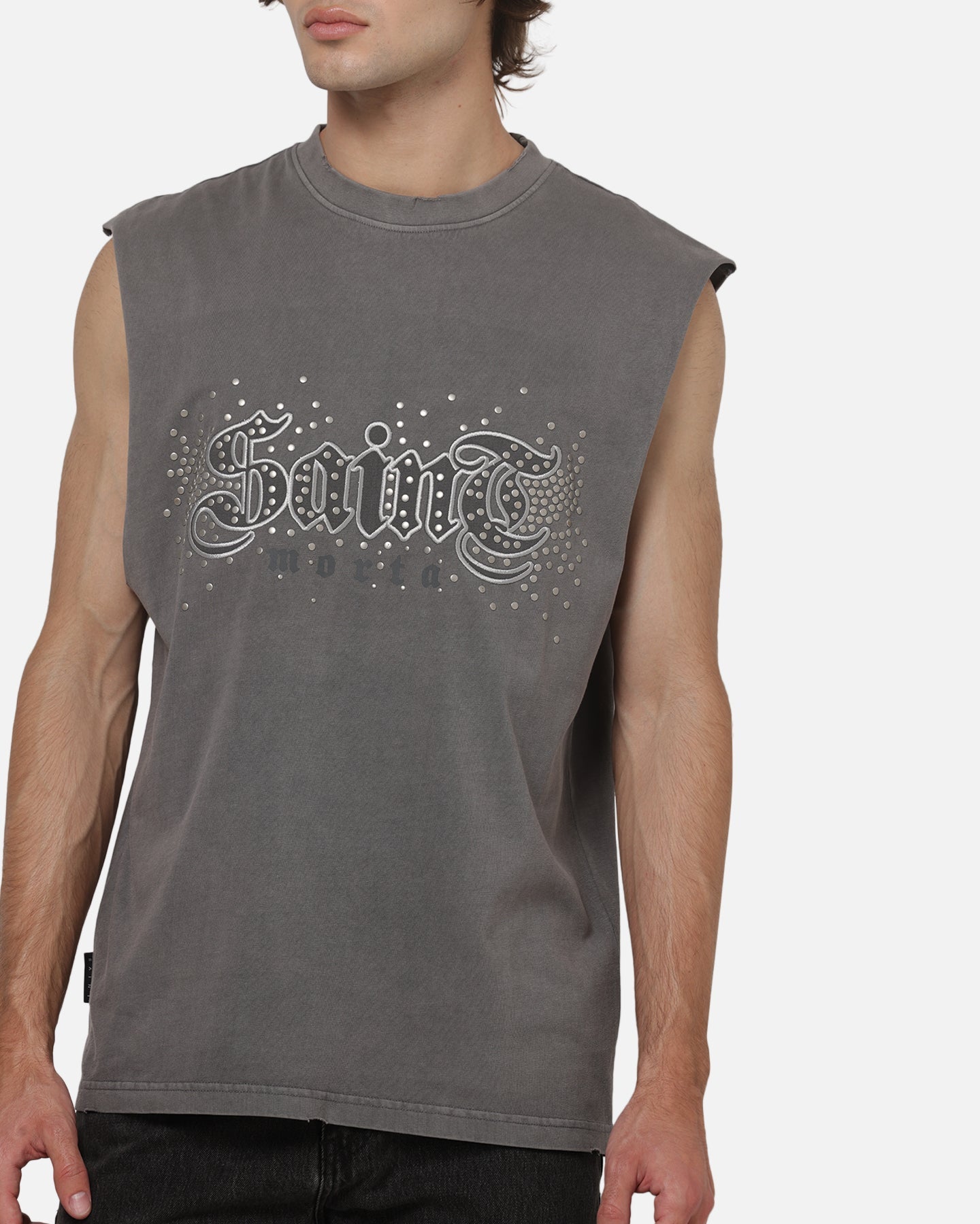 AVILA Saint Morta Medievil Oversized Muscle T-Shirt Washed