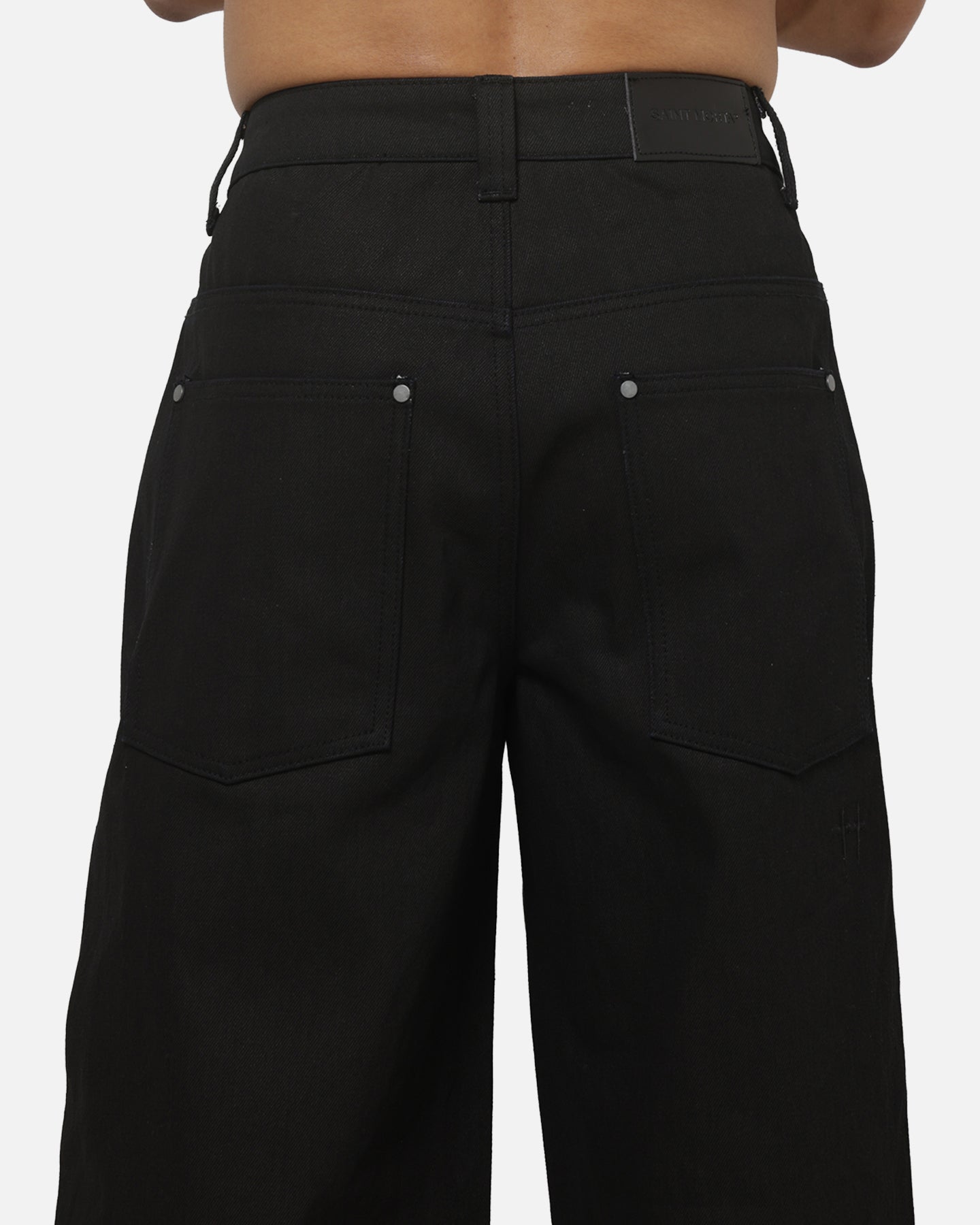 Saint Morta Amplus Crucible Jeans Black Wax Indigo