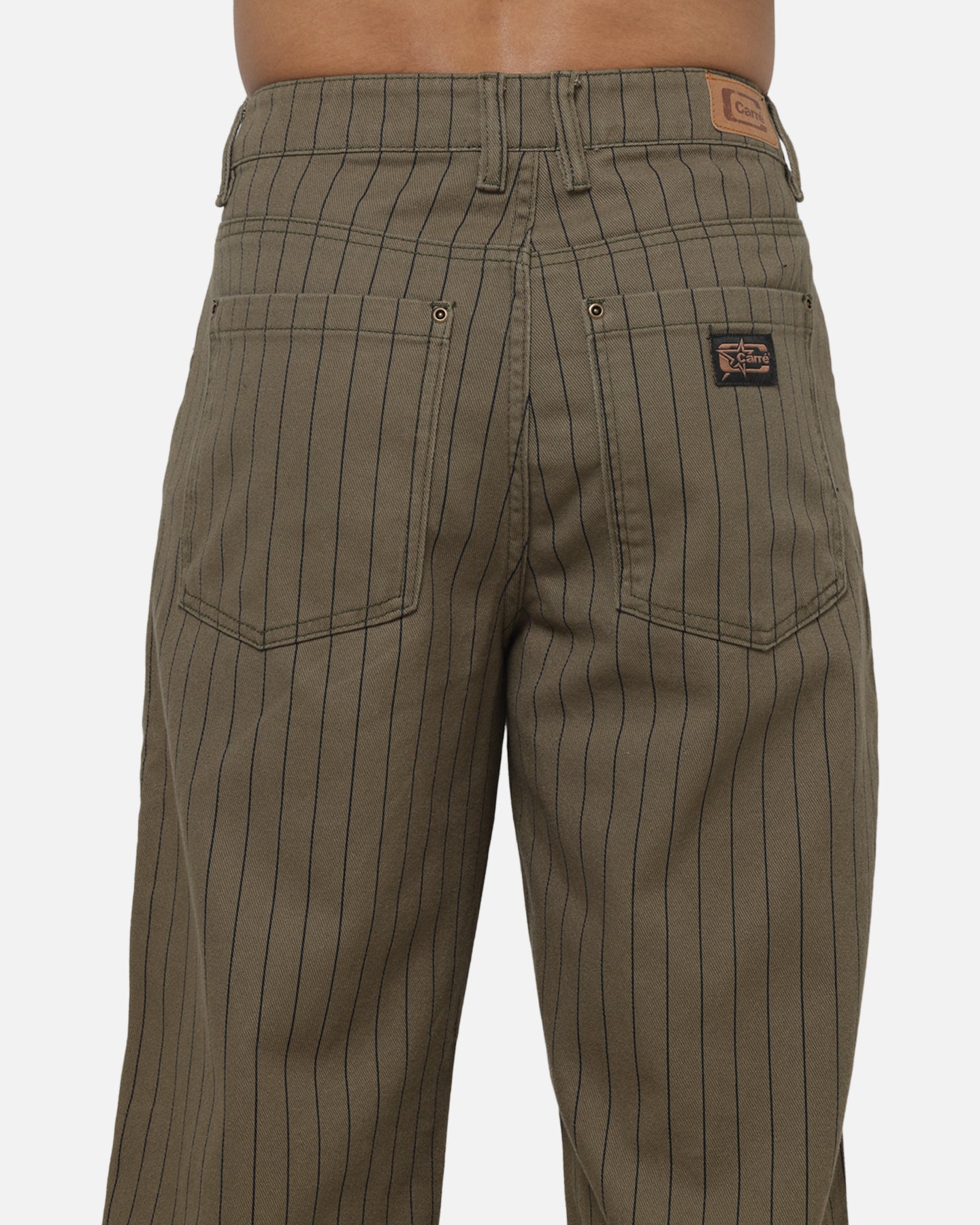 Carre Solace Jeans Green Pinstripe