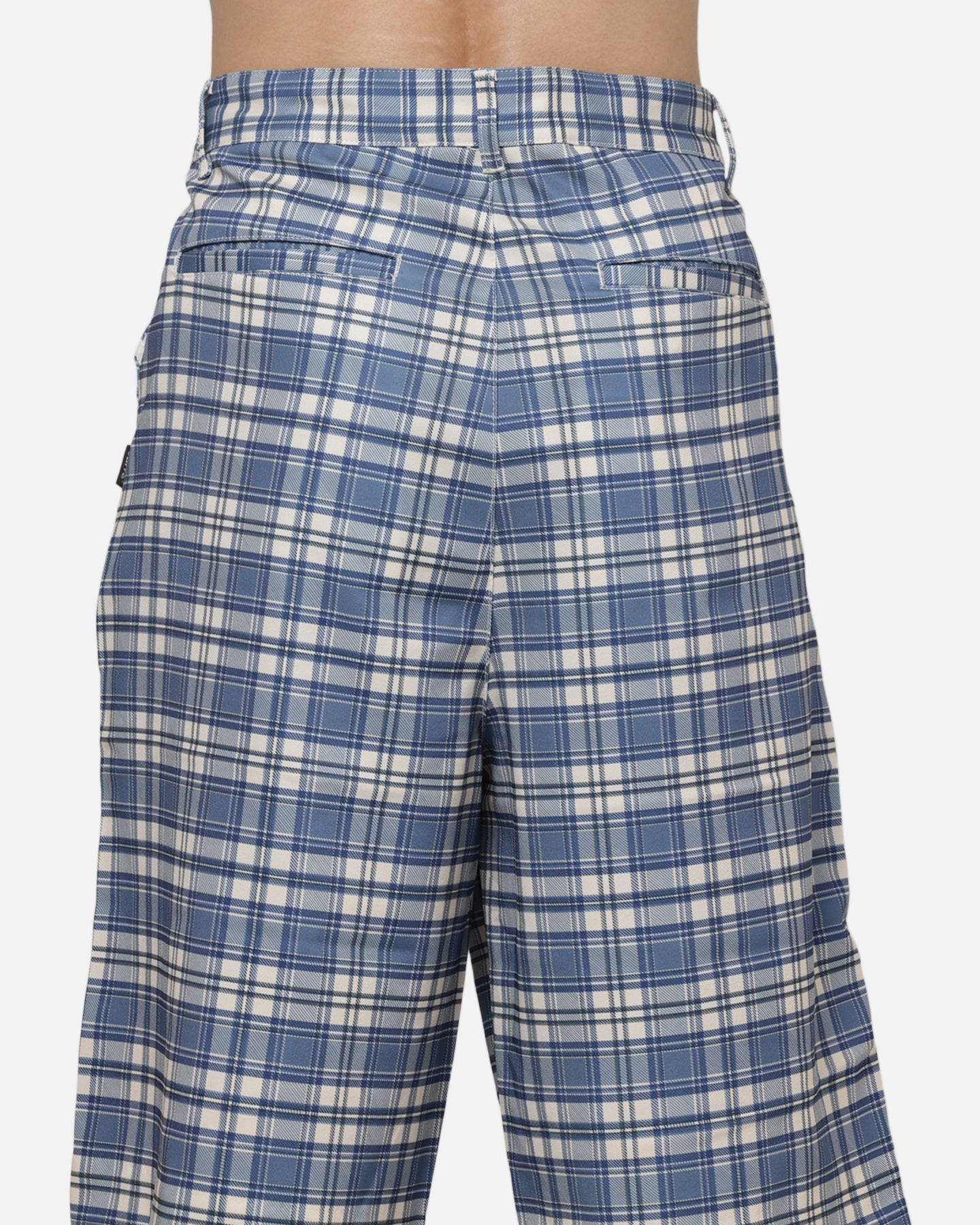 Carre Heritage Pleated Shorts Blue-plaid