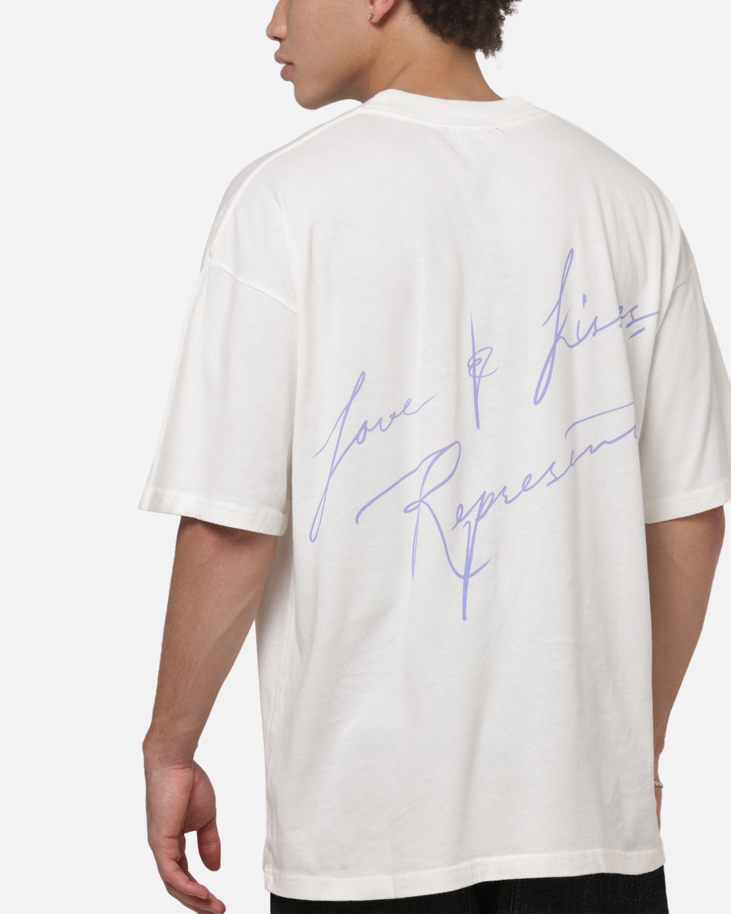 Represent Love And Kisses T-Shirt Flat White