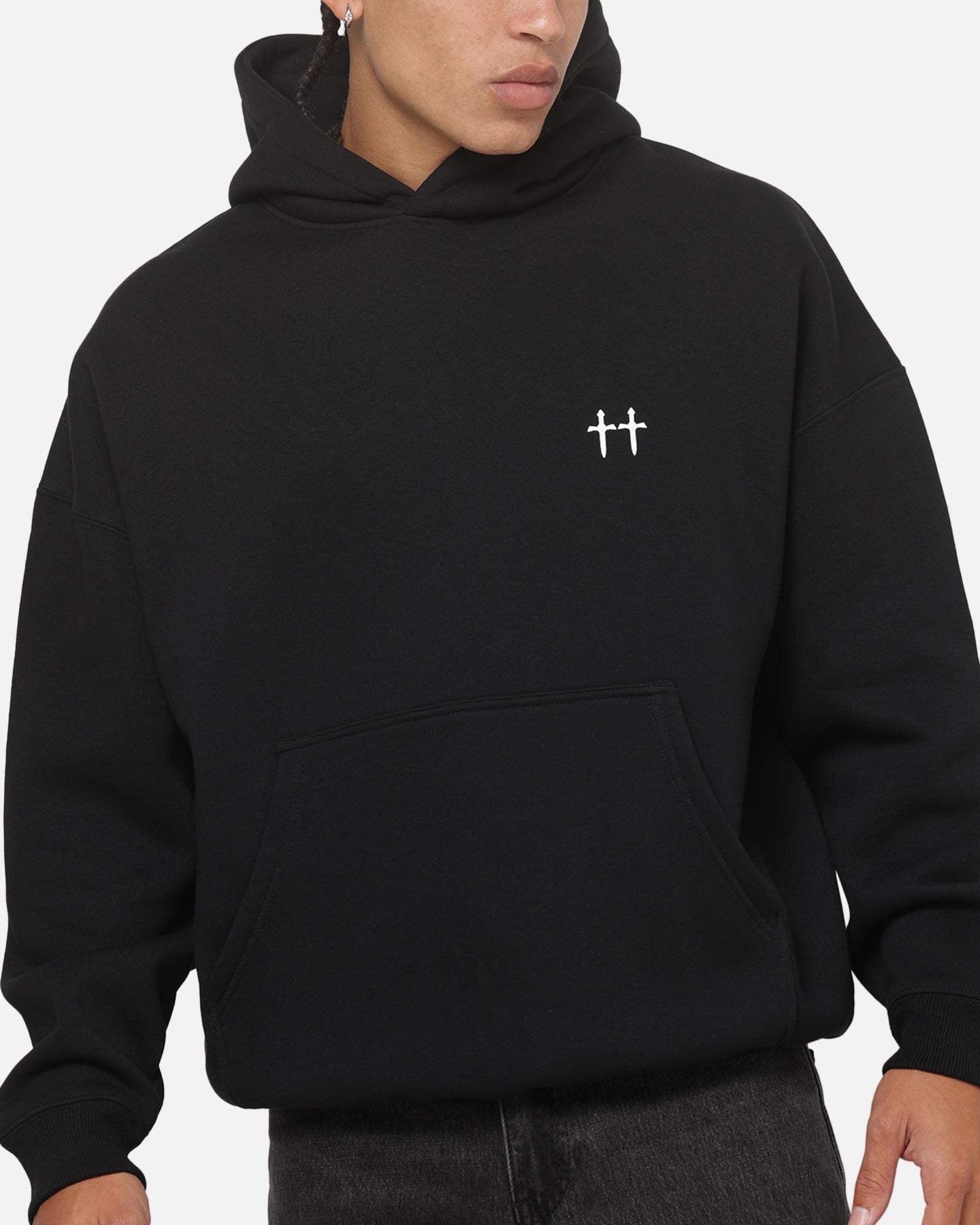 Saint Morta LA Flame Hoodie Black