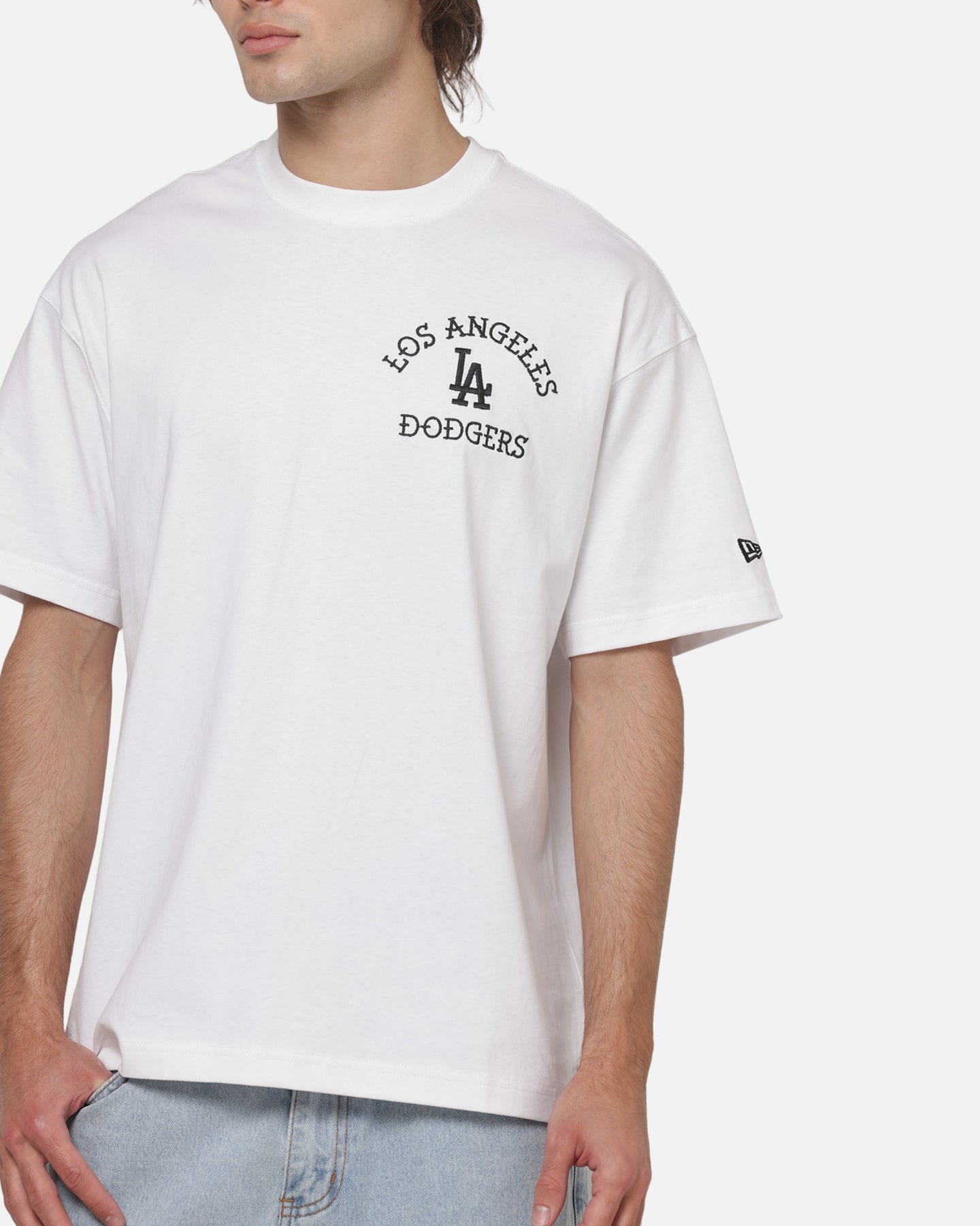 New Era Los Angeles Dodgers MLB Old School T-Shirt White