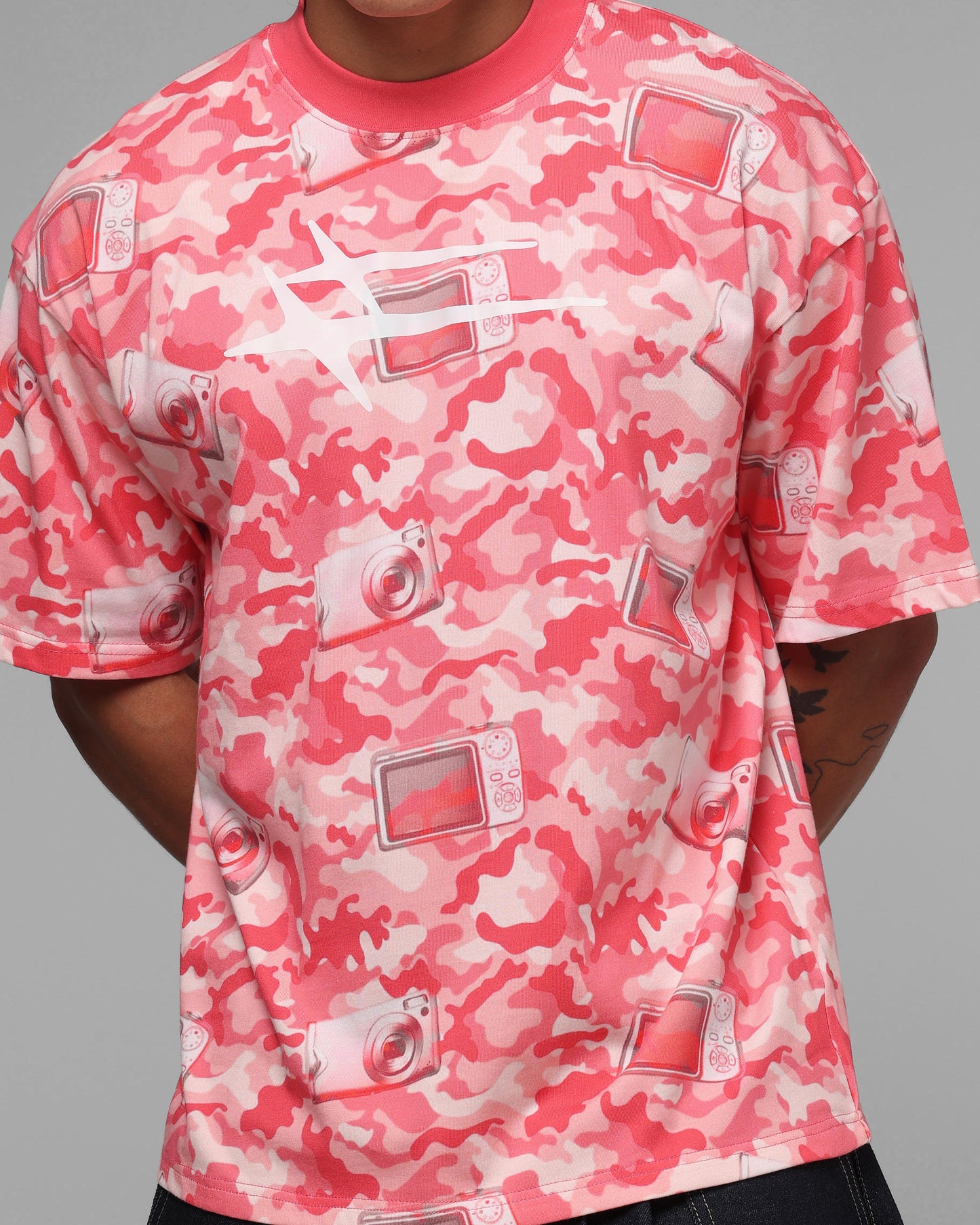 Loiter Digi Camo T-Shirt Pink Camo