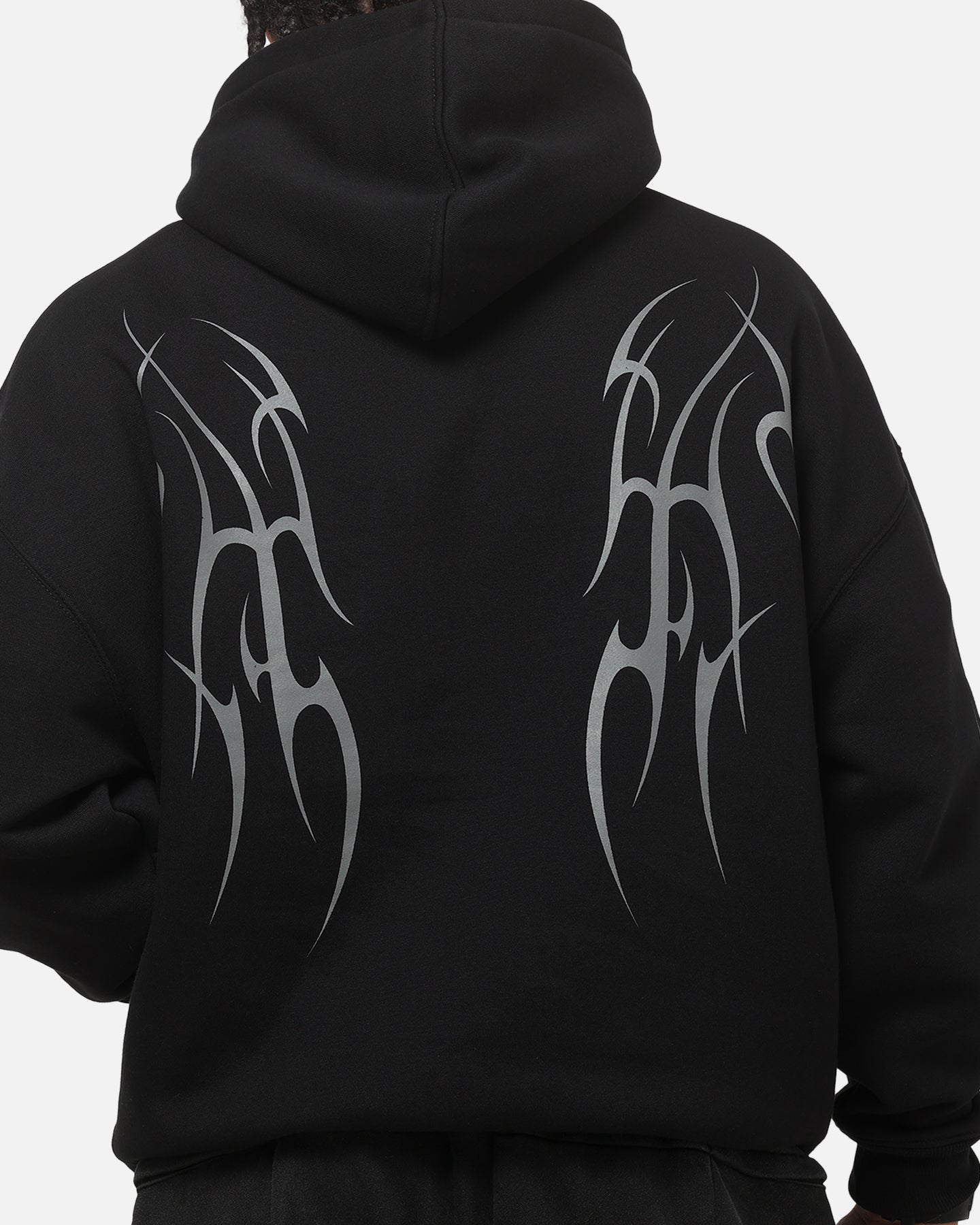 Saint Morta Consortium Boxy Hoodie Black