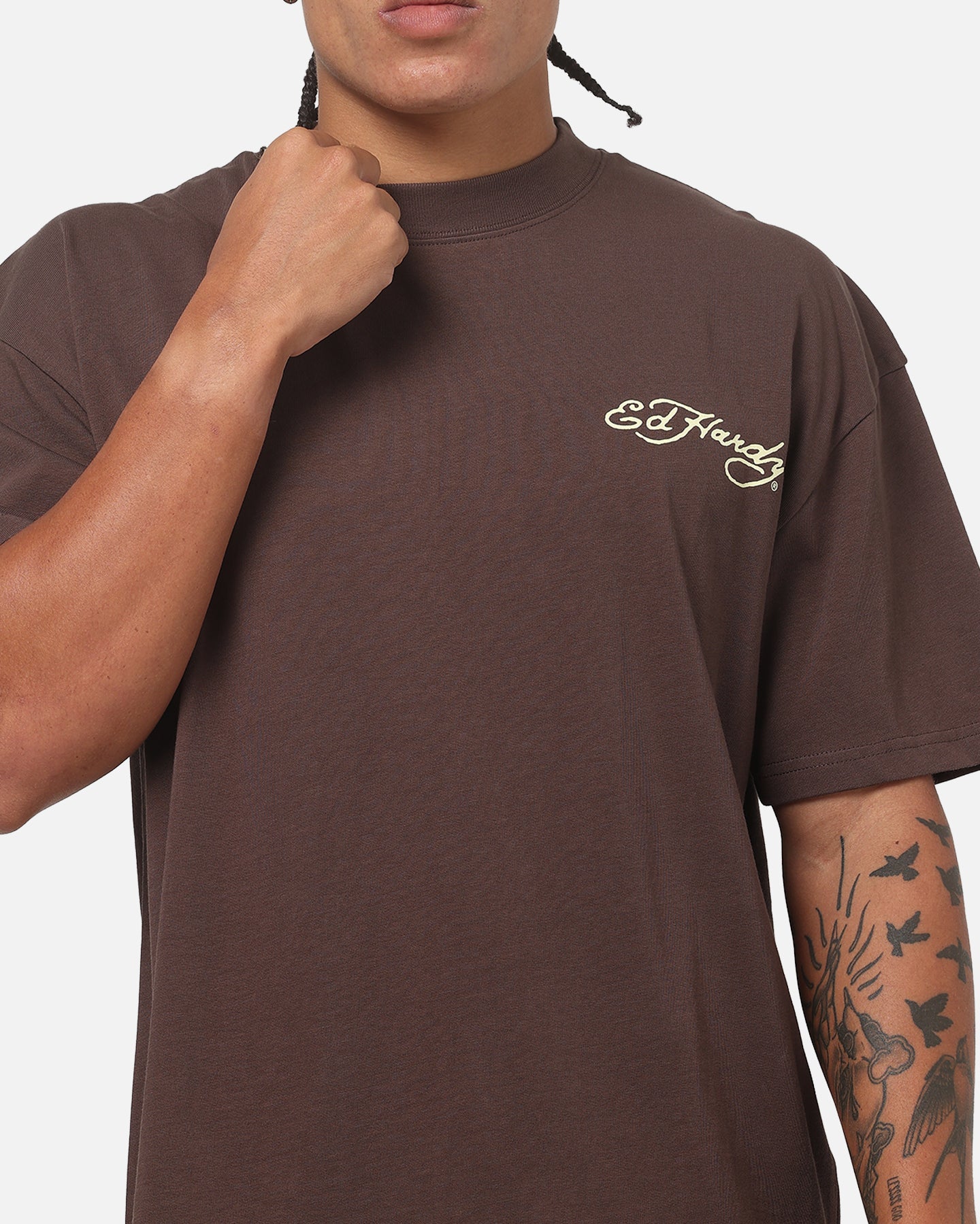 Ed Hardy Phoenix T-Shirt Brown