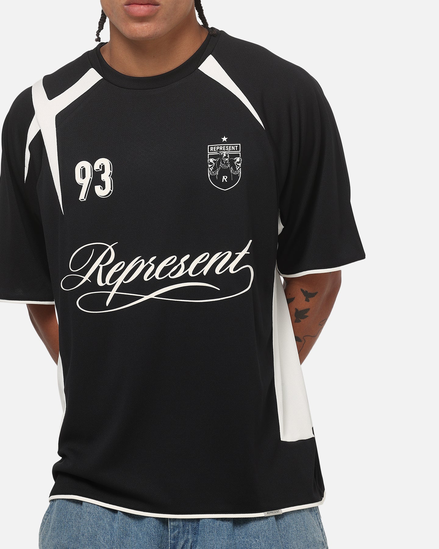 Represent Star Football Top Jet Black