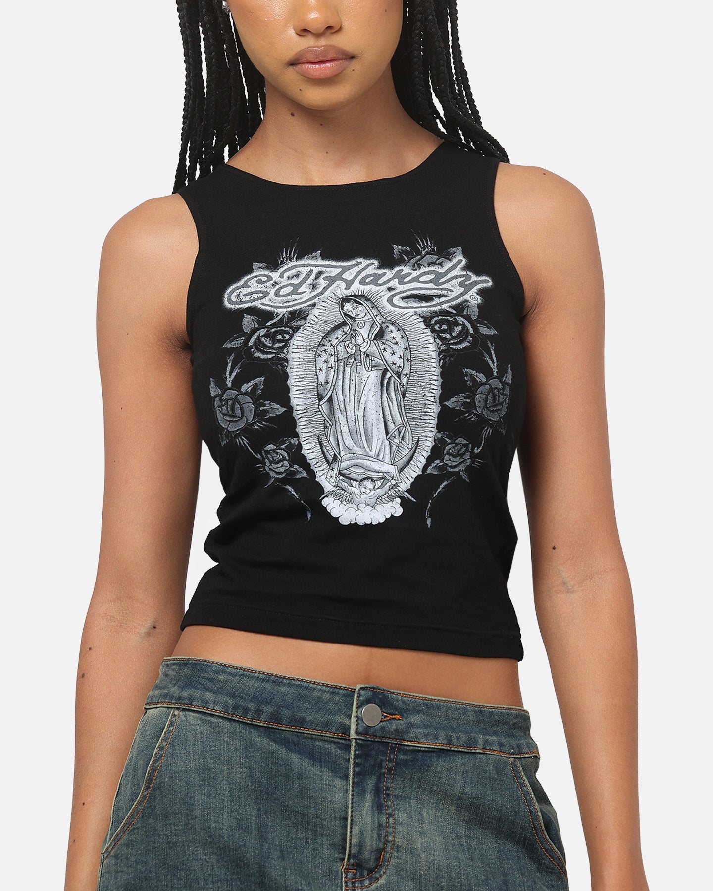 Ed Hardy Women's Holy Tank Black