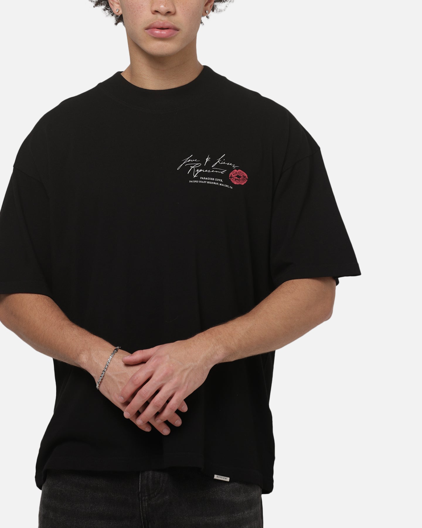 Represent Love And Kisses T-Shirt Jet Black