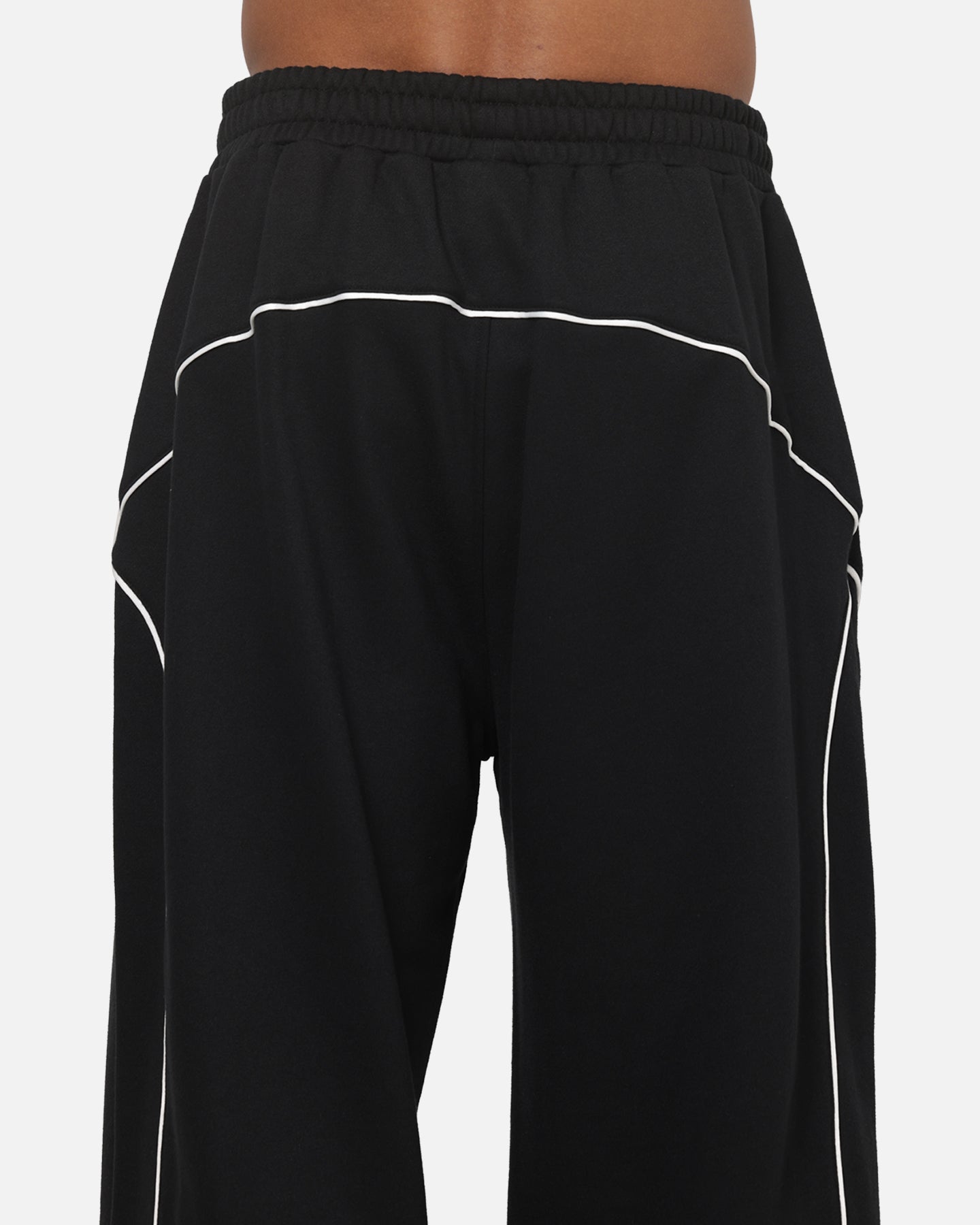 New Era Wide Leg Trackpants Black