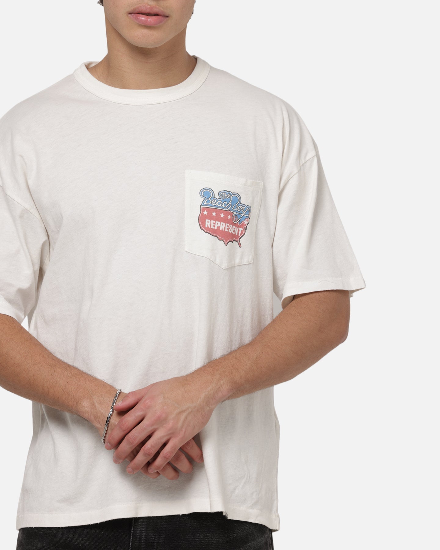 Represent Beach Boys Americas Band T-Shirt Flat White