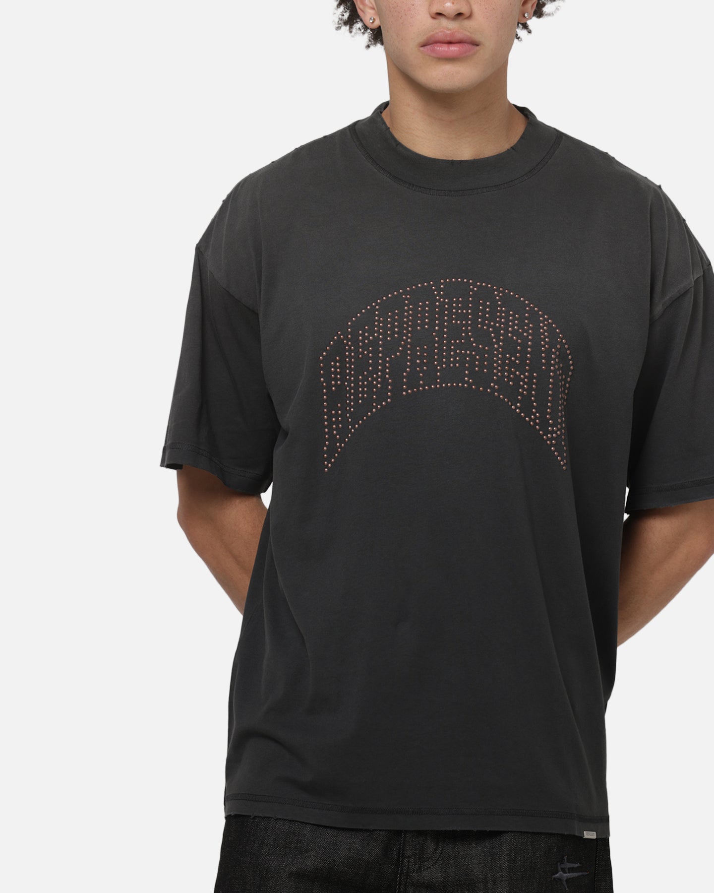 Represent Embellished Represent T-Shirt Stained Black