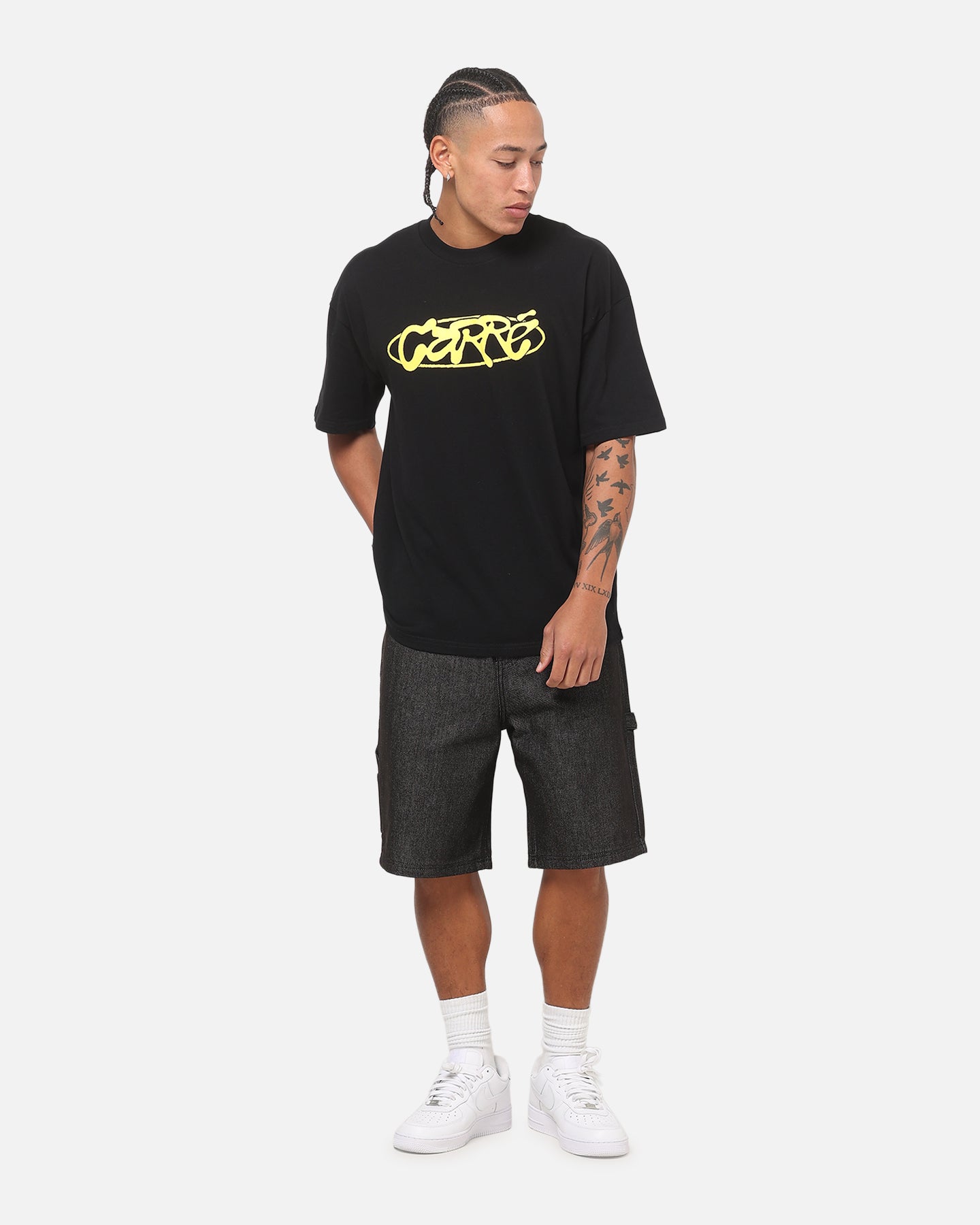 Carre Carpenter Jorts Raw Black