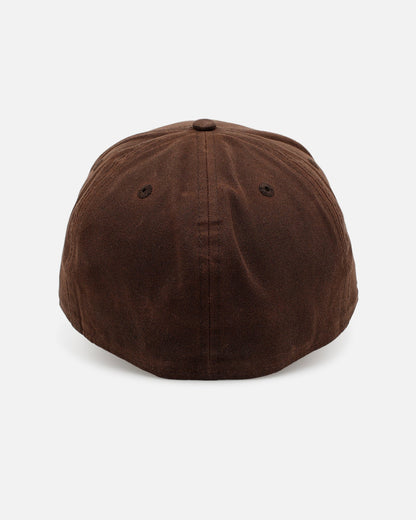 New Era Los Angeles Dodgers 'Waxed Canvas QS' 59FORTY A-Frame Fitted Brown