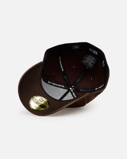 New Era Los Angeles Dodgers 'Waxed Canvas QS' 59FORTY A-Frame Fitted Brown