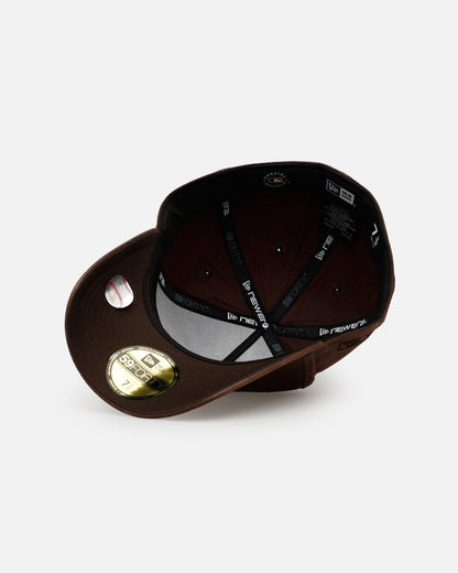 New Era New York Yankees 'Waxed Canvas QS' 59FORTY A-Frame Fitted Brown