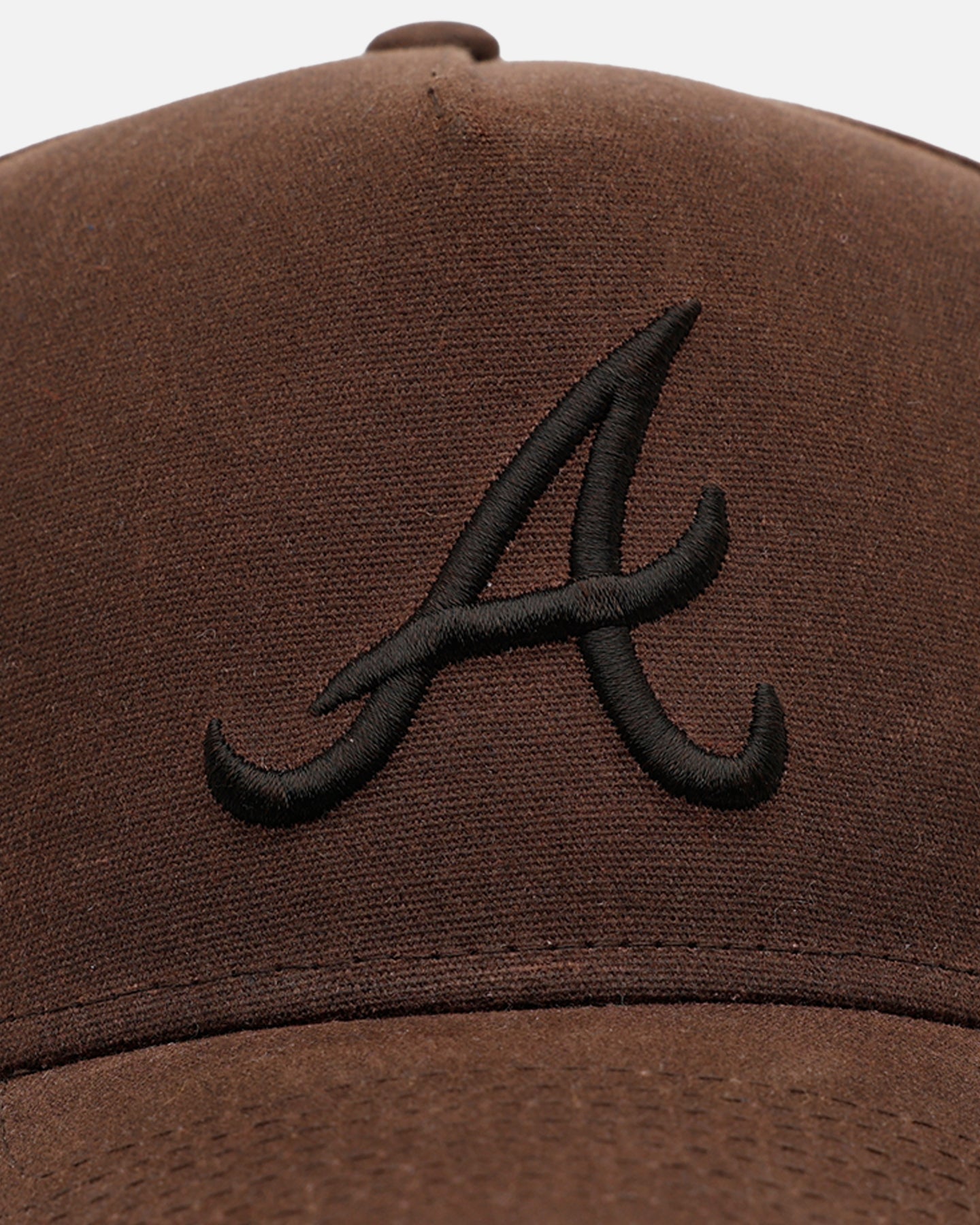 New Era Atlanta Braves 'Waxed Canvas QS' 59FORTY A-Frame Fitted Brown