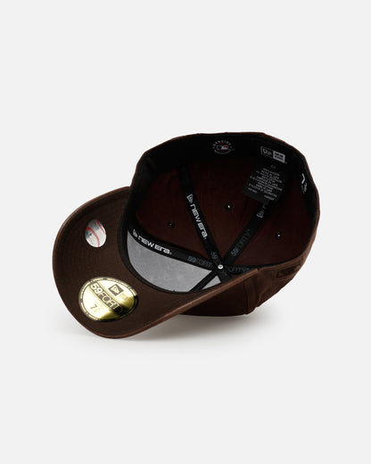 New Era Atlanta Braves 'Waxed Canvas QS' 59FORTY A-Frame Fitted Brown