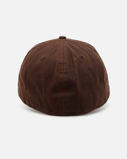 New Era Boston Red Sox 'Waxed Canvas QS' 59FORTY A-Frame Fitted Brown