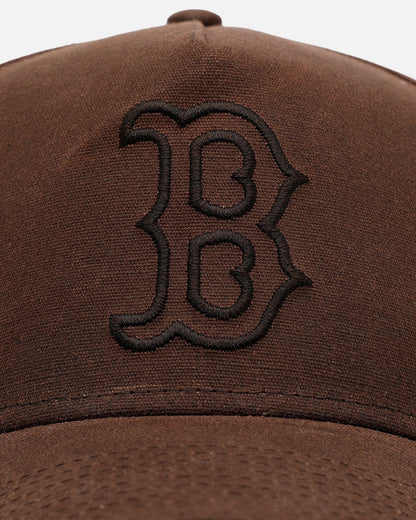 New Era Boston Red Sox 'Waxed Canvas QS' 59FORTY A-Frame Fitted Brown