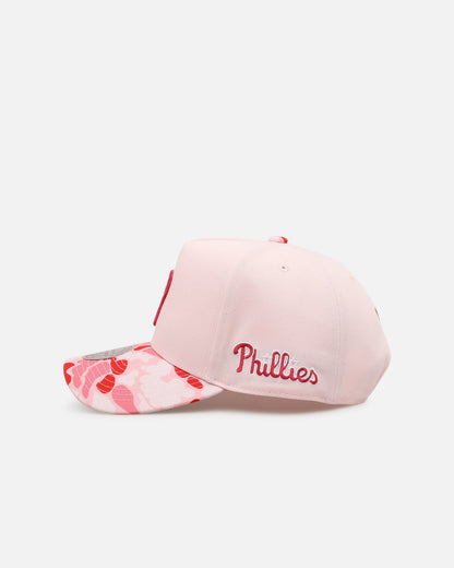 Mitchell & Ness Philadelphia Phillies 'Pink Camo' Pro Pinch Snapback Pink