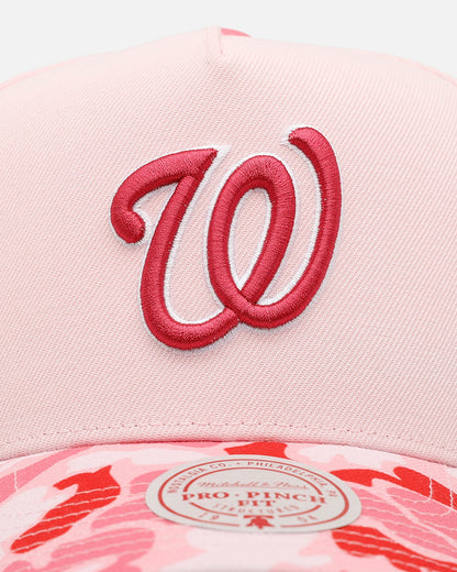 Mitchell & Ness Washington Nationals 'Pink Camo' Pro Pinch Snapback Pink