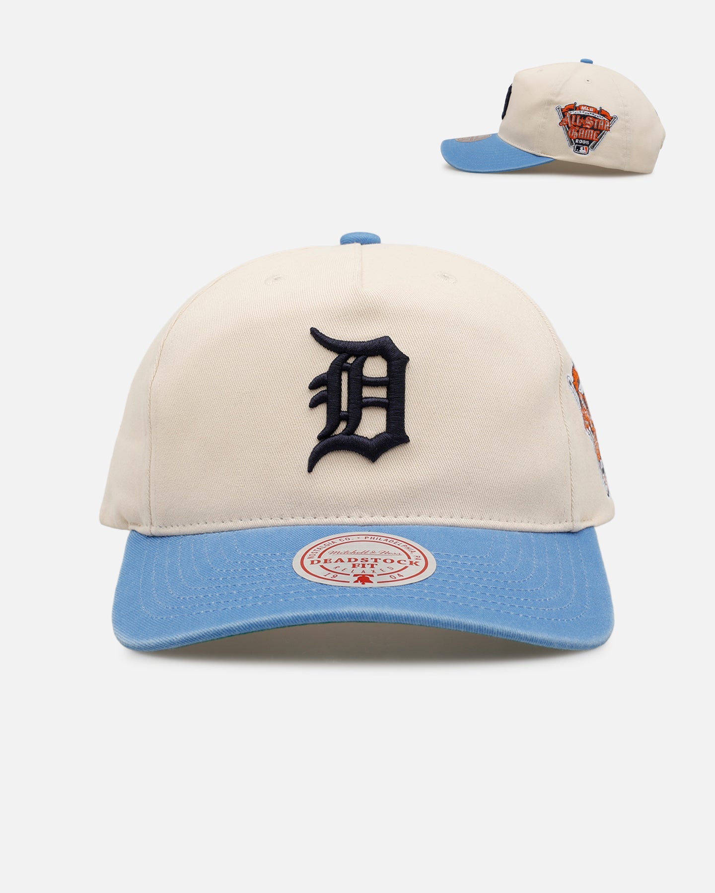 Mitchell & Ness Detroit Tigers 'Washed Cotton' Deadstock Snapback Off White