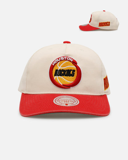 Mitchell & Ness Houston Rockets 'Washed Cotton' Deadstock Snapback Off White
