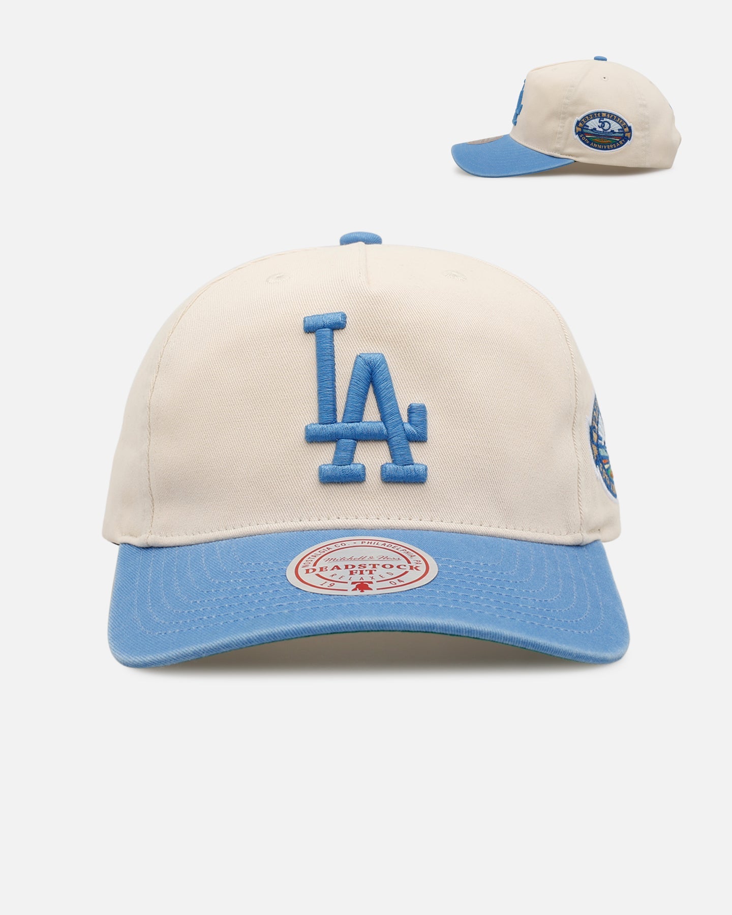 Mitchell & Ness Los Angeles Dodgers 'Washed Cotton' Deadstock Snapback Off White