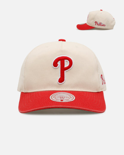 Mitchell & Ness Philadelphia Phillies 'Washed Cotton' Deadstock Snapback Off White