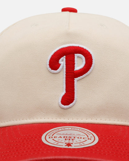 Mitchell & Ness Philadelphia Phillies 'Washed Cotton' Deadstock Snapback Off White