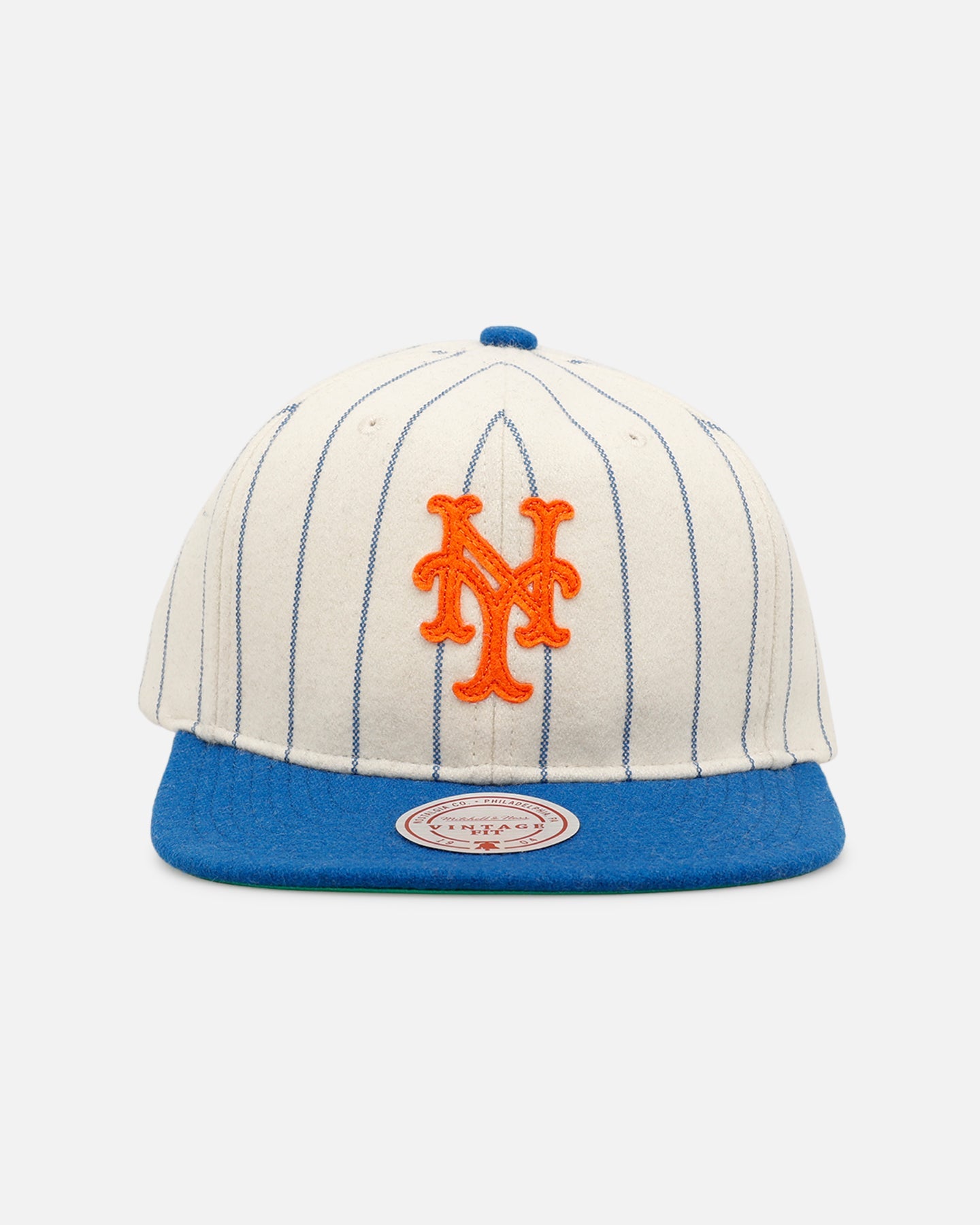 Mitchell & Ness New York Mets 'Vintage Baseball' Vintage Fit Strapback Off White