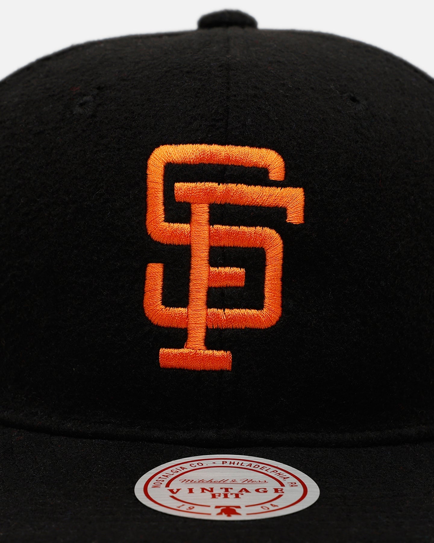 Mitchell & Ness San Francisco Giants 'Vintage Baseball' Vintage Fit Strapback Black