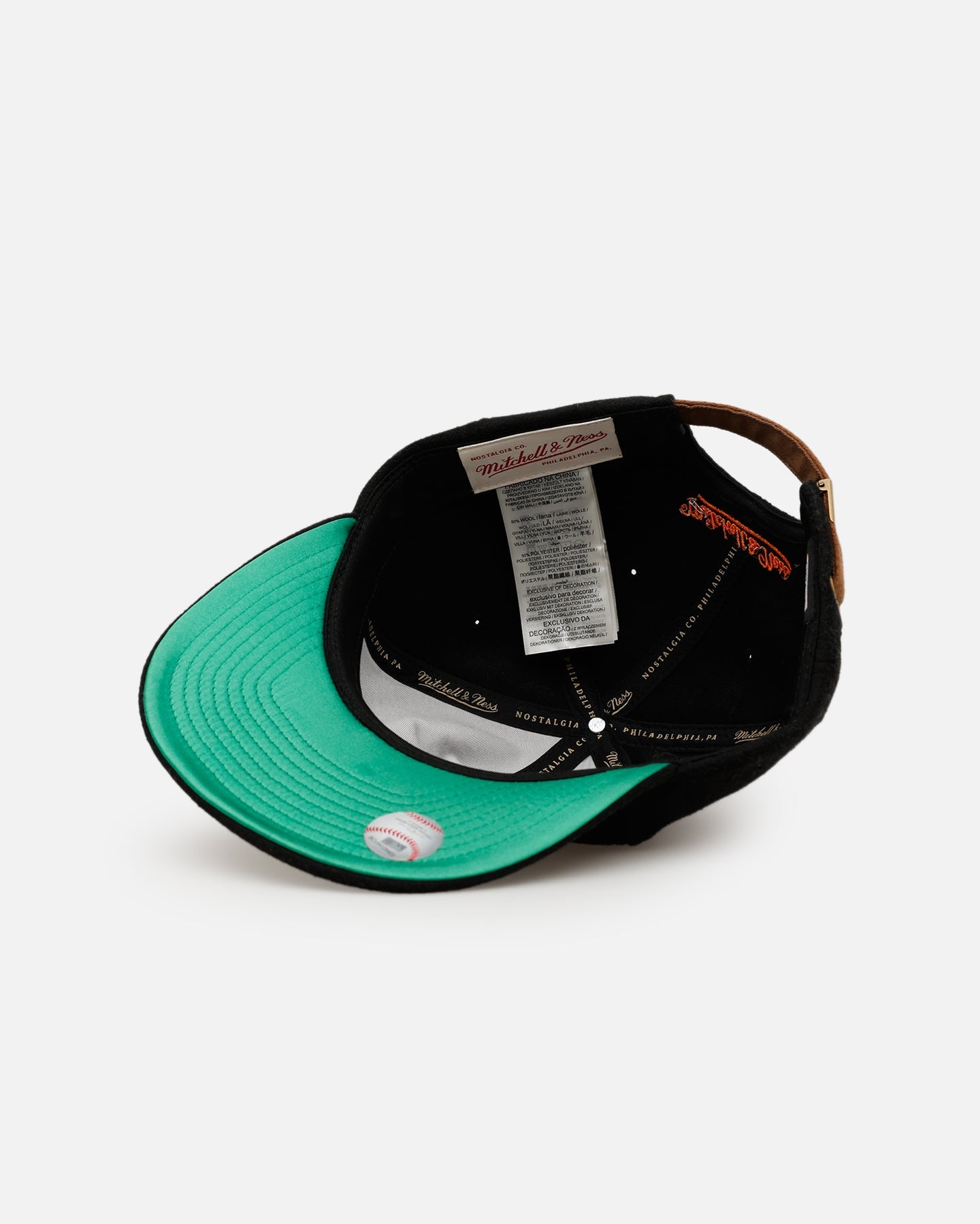 Mitchell & Ness San Francisco Giants 'Vintage Baseball' Vintage Fit Strapback Black