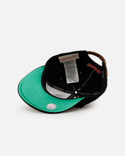 Mitchell & Ness San Francisco Giants 'Vintage Baseball' Vintage Fit Strapback Black