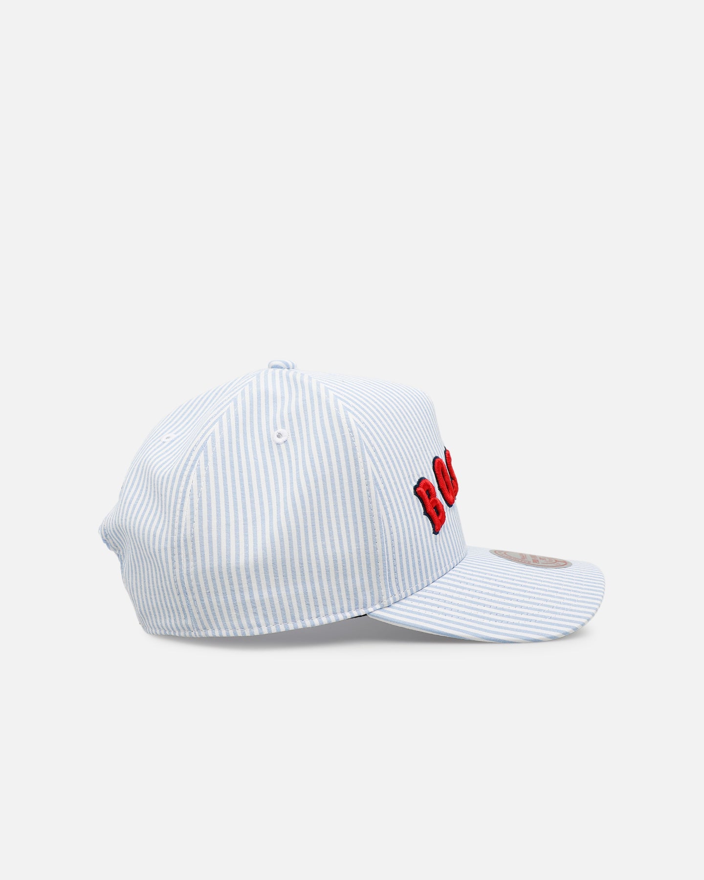 Mitchell & Ness Boston Red Sox 'Seersucker' Pro Pinch Snapback Blue/White