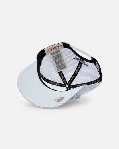 Mitchell & Ness Boston Red Sox 'Seersucker' Pro Pinch Snapback Blue/White