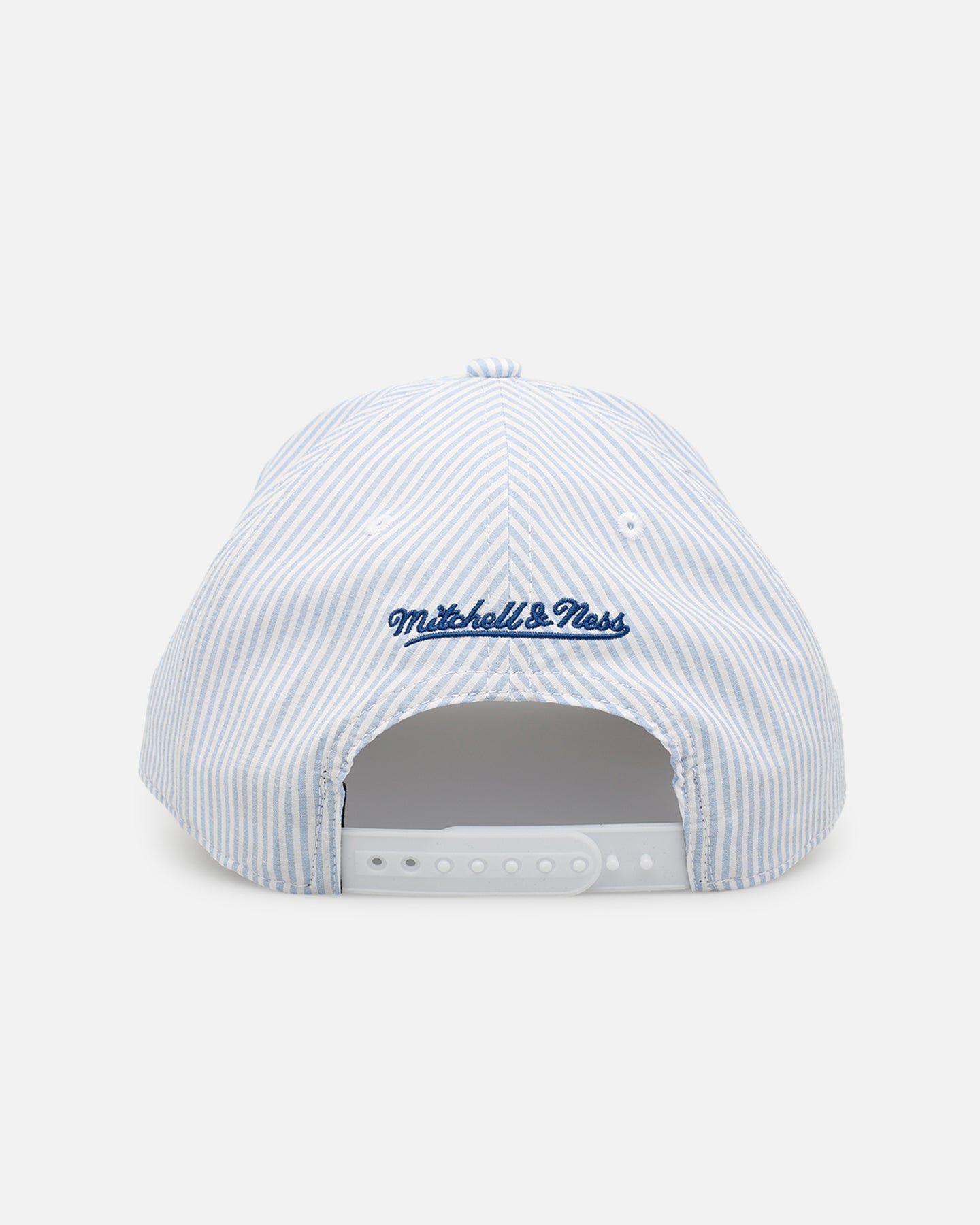 Mitchell & Ness Chicago Cubs 'Seersucker' Pro Pinch Snapback Blue/White
